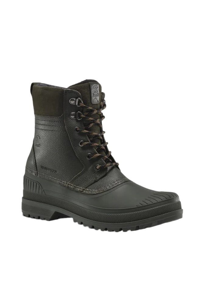 Kamik Hemlock (Leder, wasserdicht) dunkelgrün Herren Winterstiefel