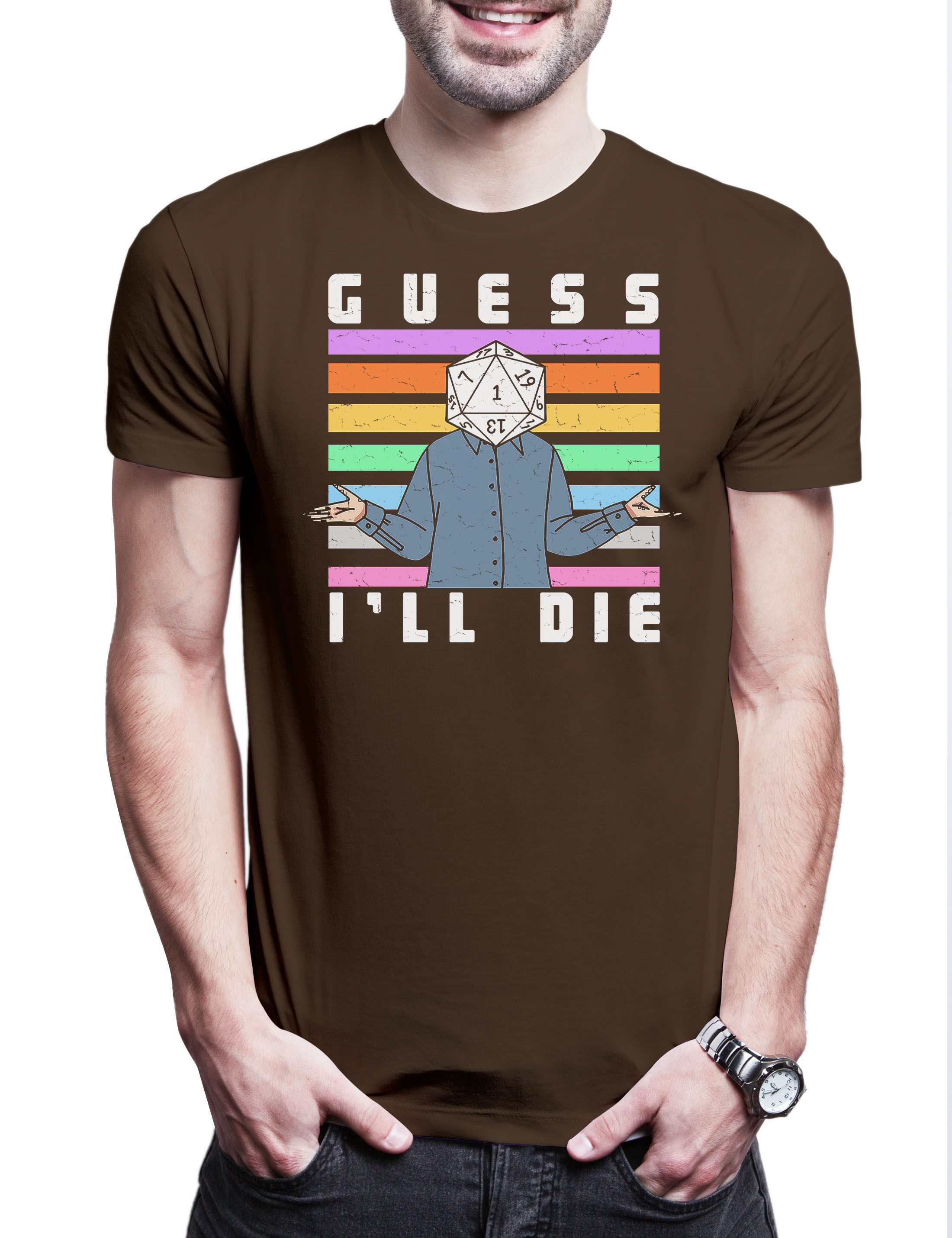 Print-Shirt Guess I'll Die RPG Dice Herren T-Shirt Gaming Dungeons Roleplay