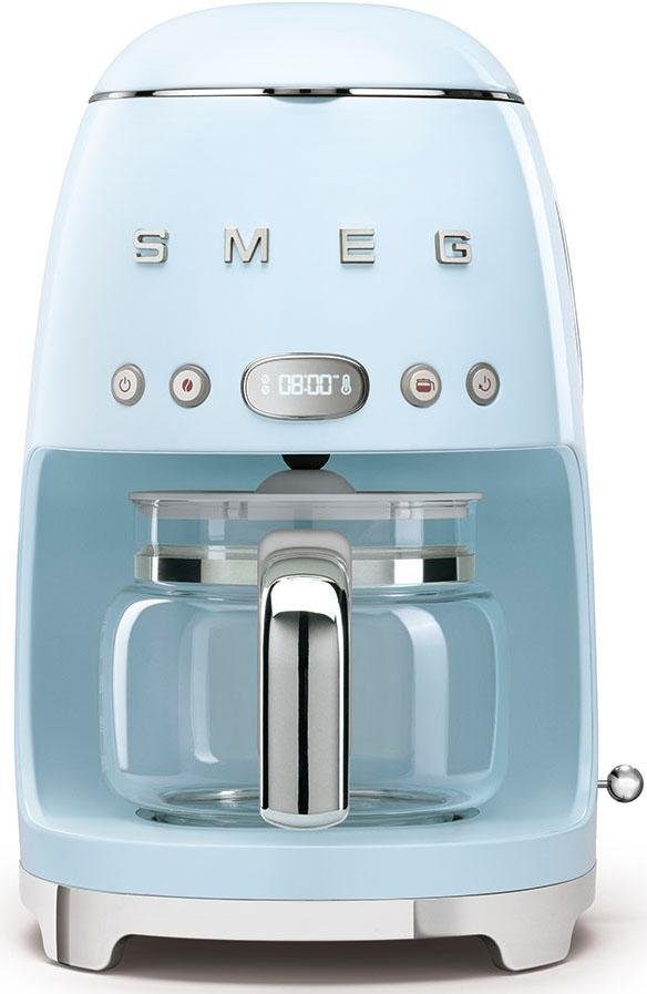 Smeg Filterkaffeemaschine DCF02PBEU, 1,4l Kaffeekanne, Papierfilter 1x4, inkl. Permanentfilter