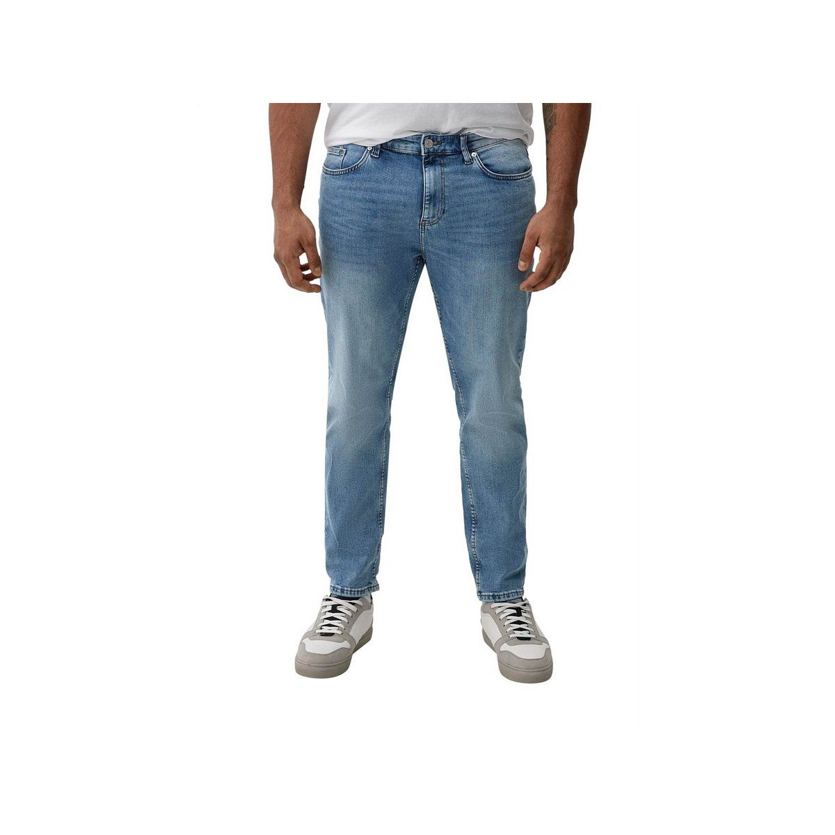 blau (1-tlg) s.Oliver 5-Pocket-Jeans