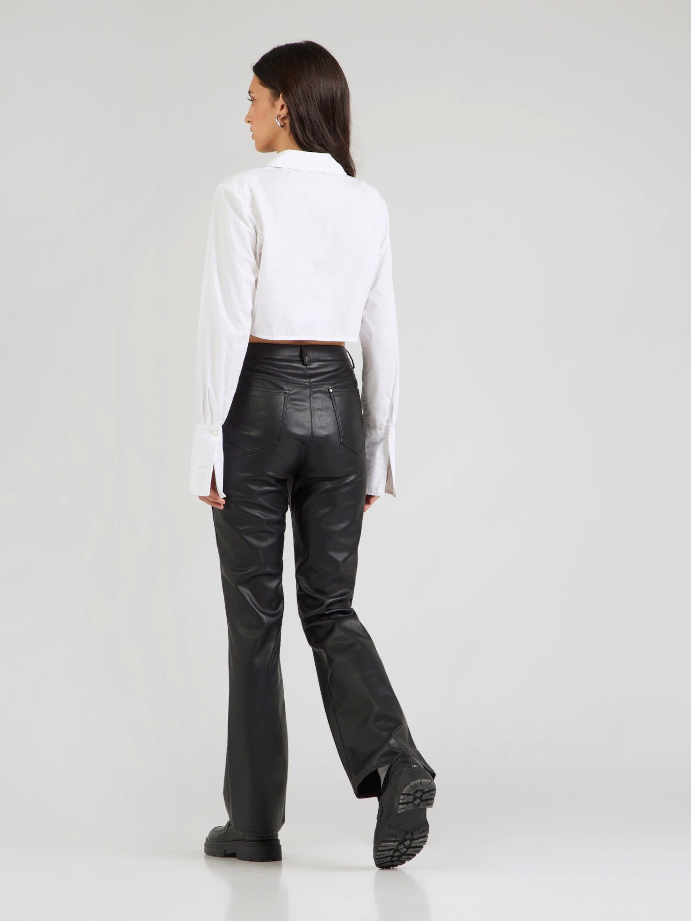 Monari Lederimitathose (1-tlg) Plain/ohne Details