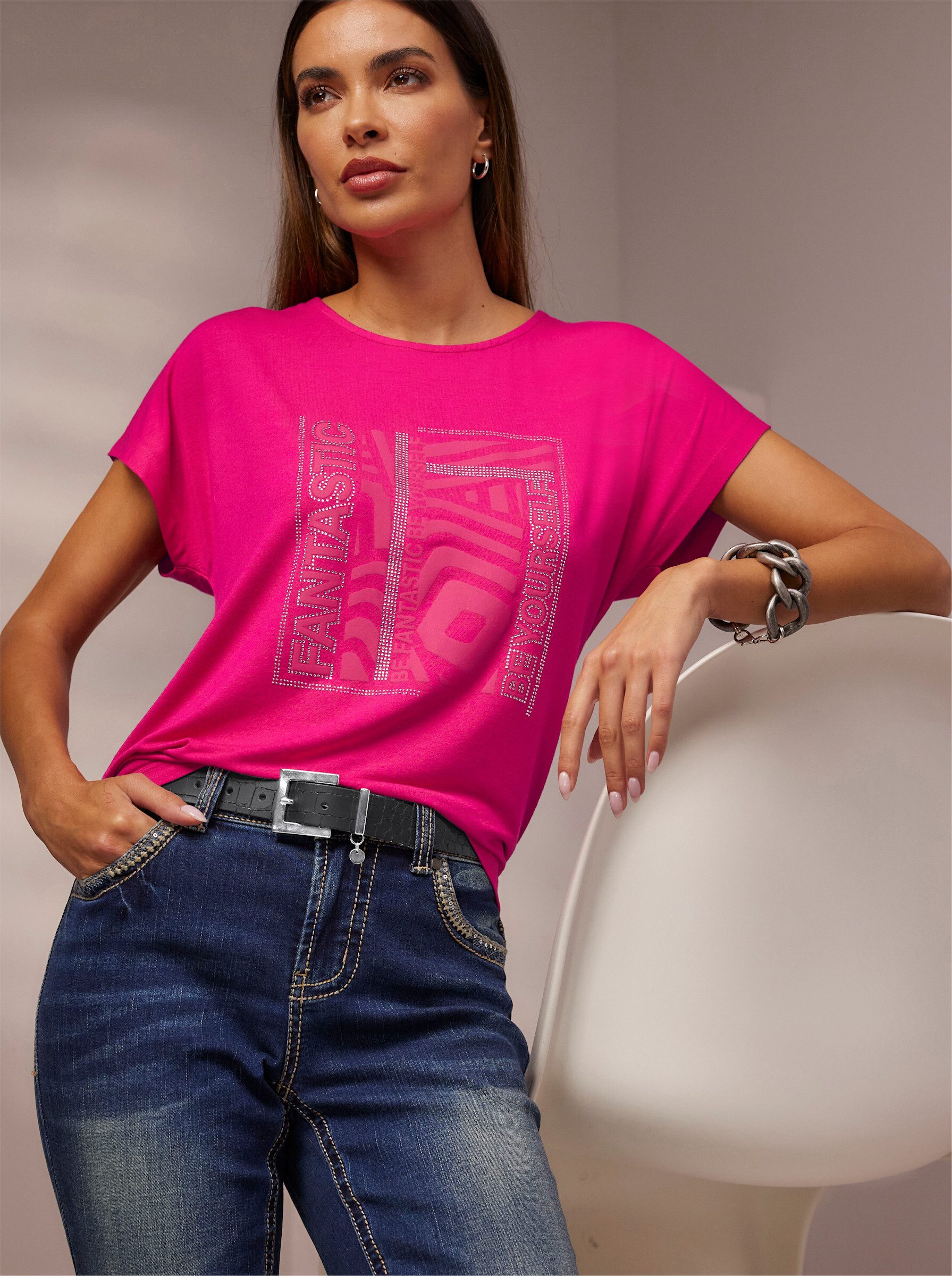 heine T-Shirt Shirt Kurzarm