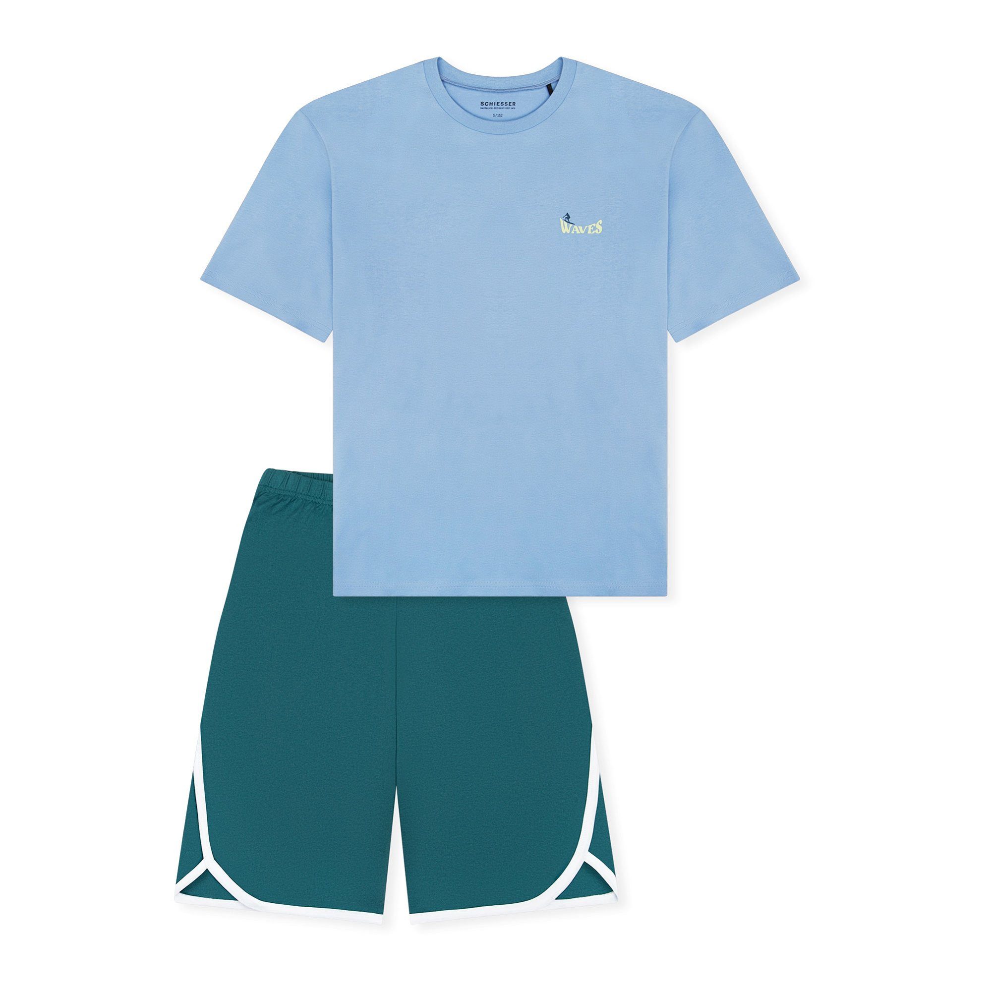 Schiesser Pyjama Jungen Pyjama Baumwolle (2 tlg)