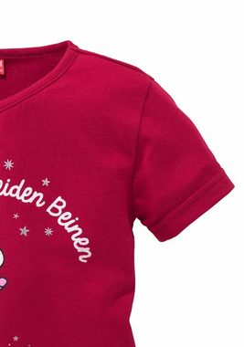 KIDSWORLD T-Shirt für kleine Mädchen, Druck "Einhorn" mit Glitzereffekten
