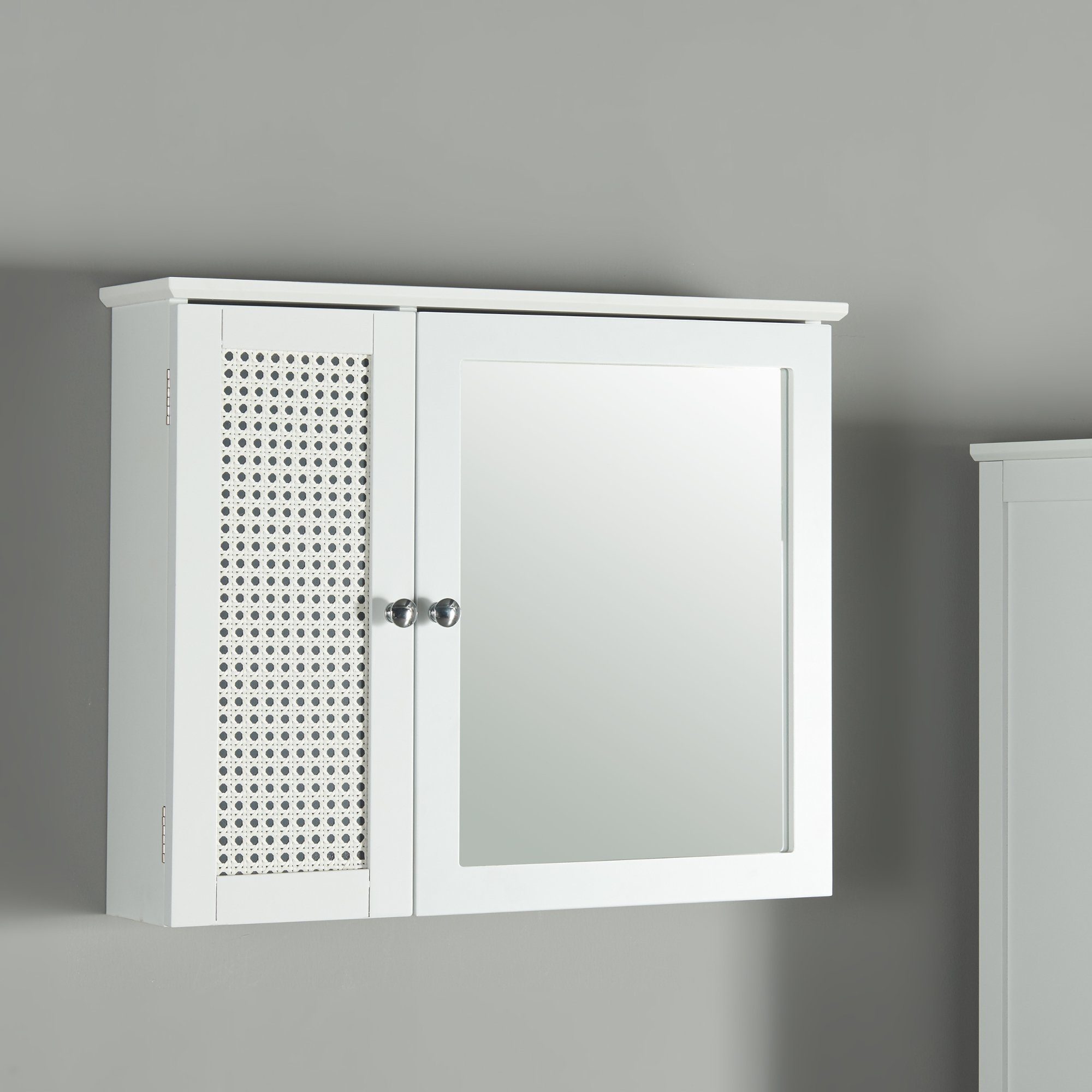 en.casa Badezimmerspiegelschrank »Karlsøy« Hängeschrank 50x60x15 cm günstig online kaufen
