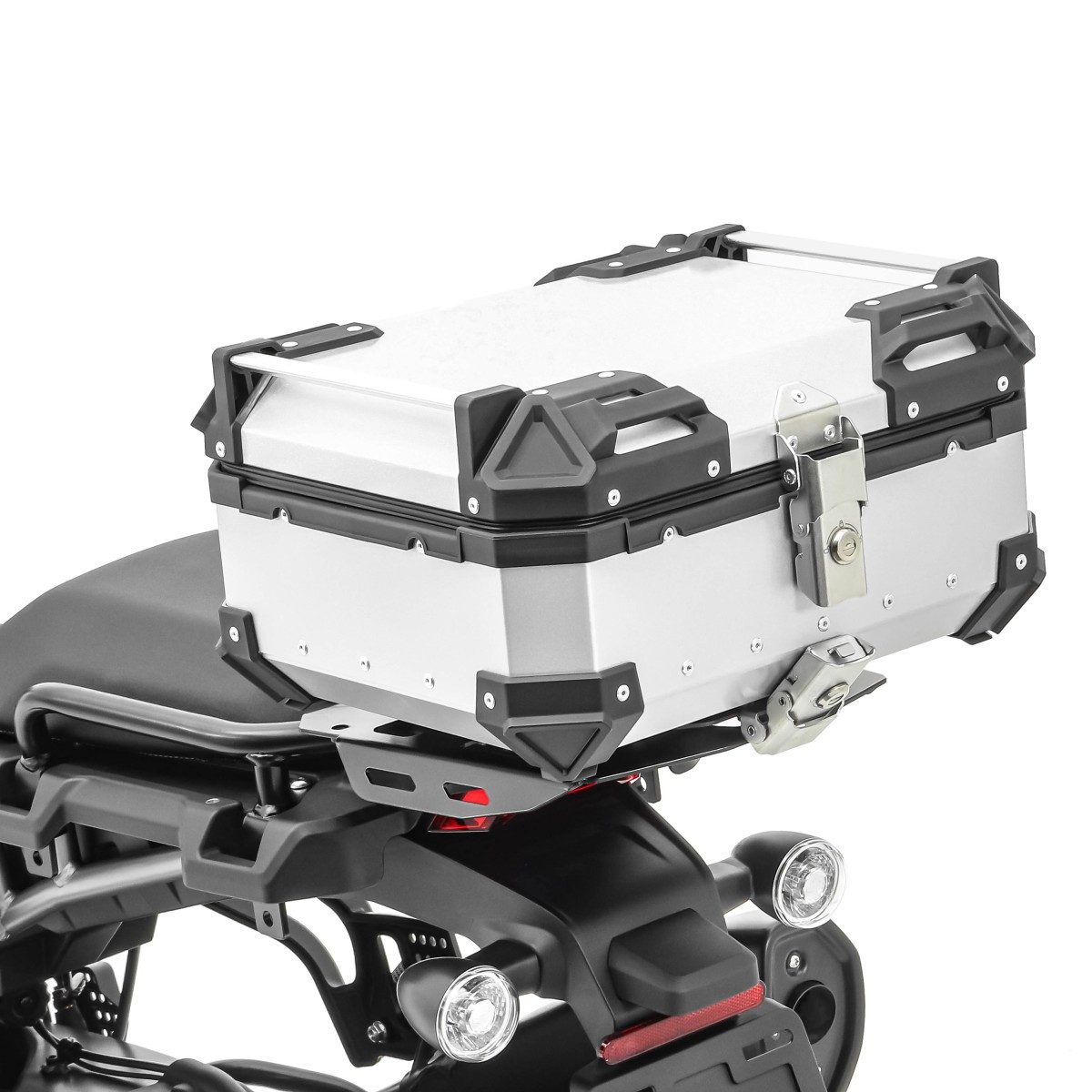 Topcase Motorrad Alu Top Case # XB28S Aluminium 28 Liter silber
