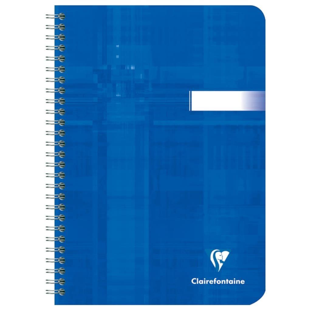 CLAIREFONTAINE Notizbuch Spiralhefte 5 Stk. A5 90 Blatt Kariert 5x5 mm