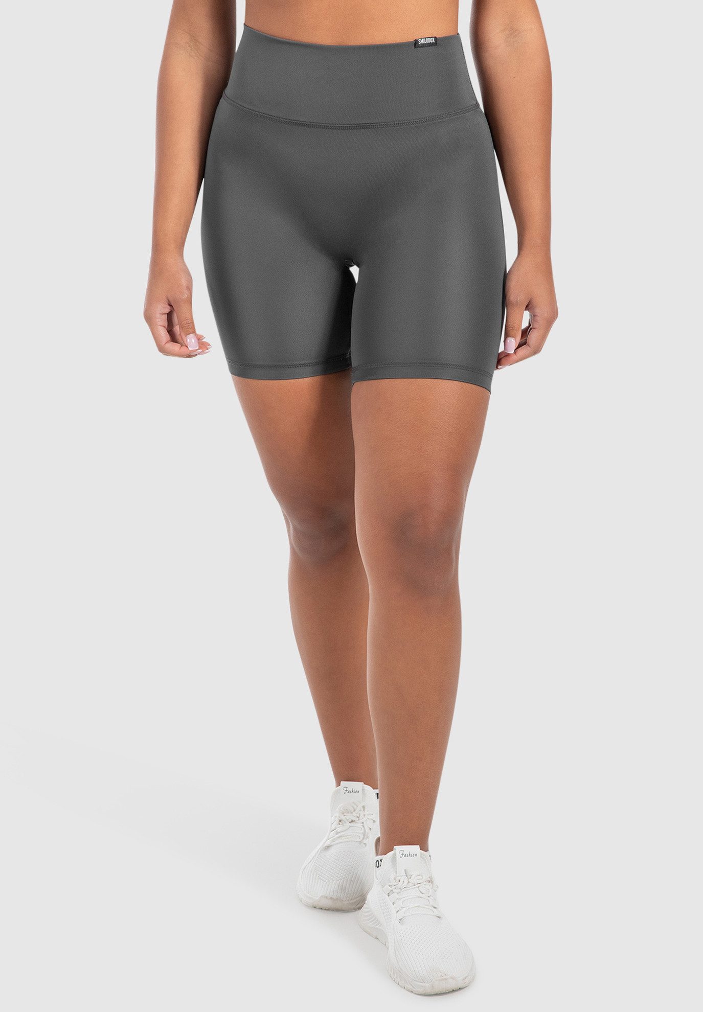 Smilodox Shorts Jule, Seamless Blickdichte Radlerhose, Unsichtbarer Scrunch-Effekt V-Shape High Waist Kurze Sporthose, Hoher Bund Biker Shorts, Yoga