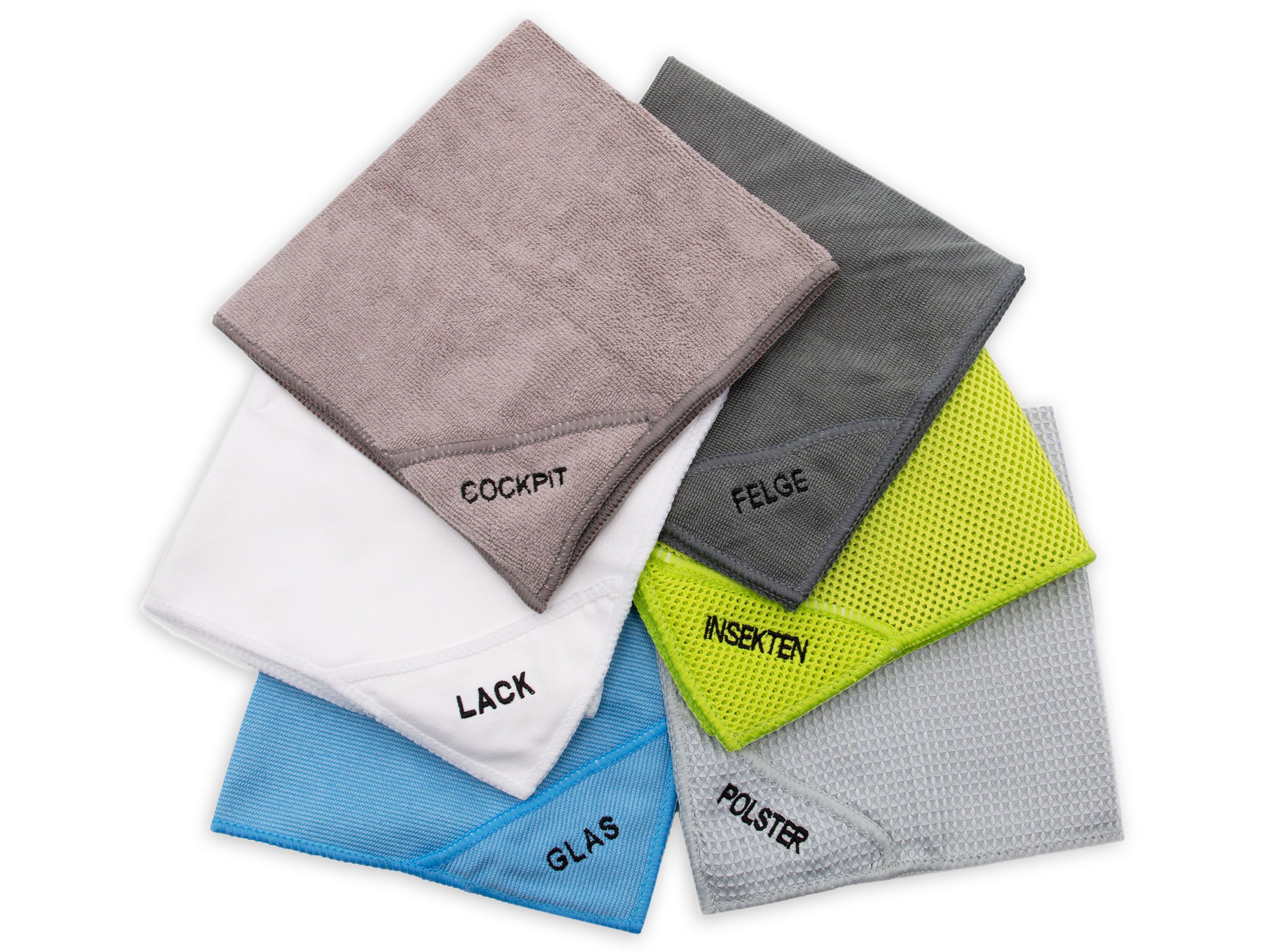 ZOLLNER Reinigungstücher (80% Polyester, 20% Polyamid, 40x40 cm, 6-tlg., 40 x 40 cm, 80% Polyester, 20% Polyamid)