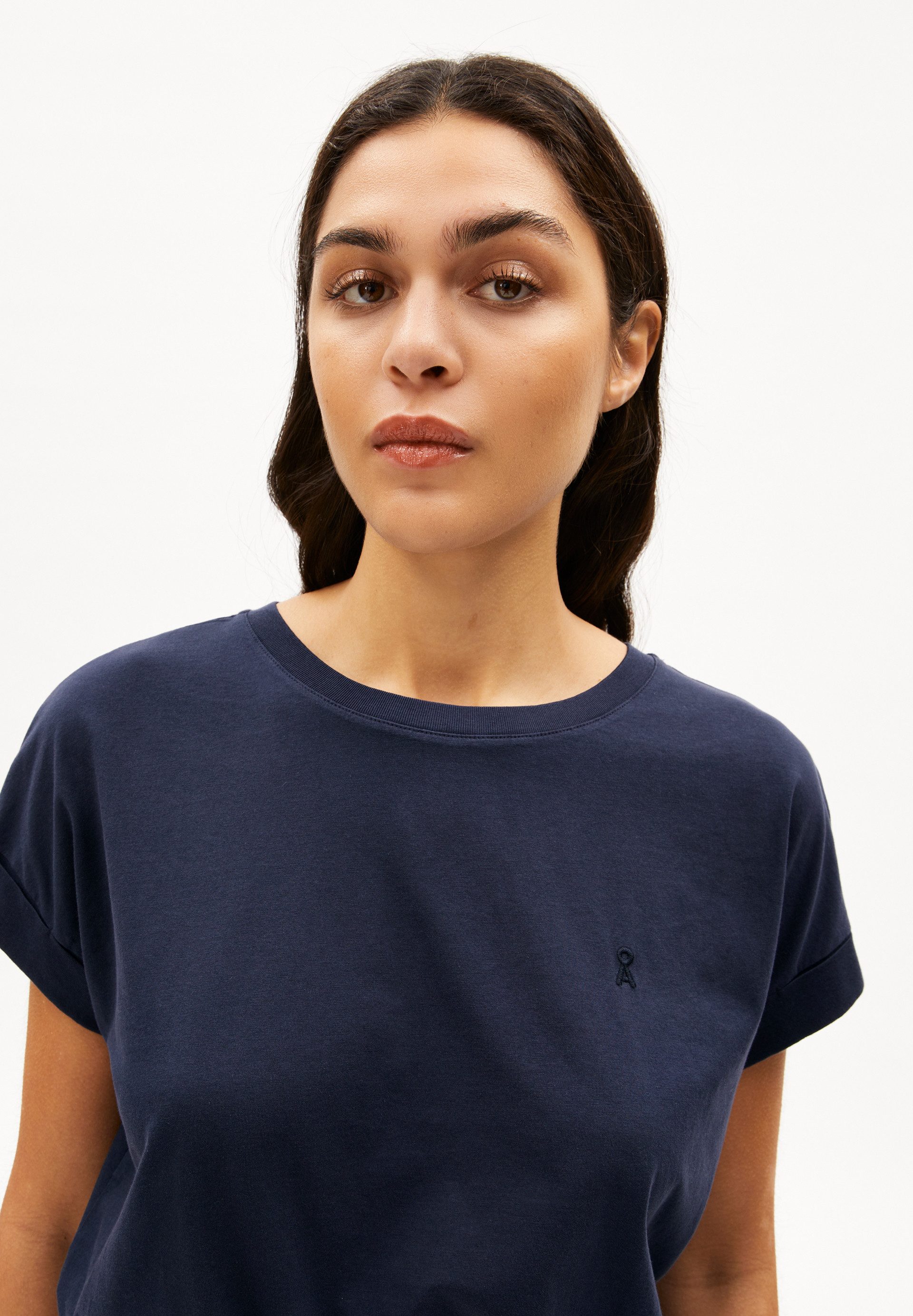 Armedangels T-Shirt IDAARA T-Shirt aus Bio-Baumwolle Loose Fit