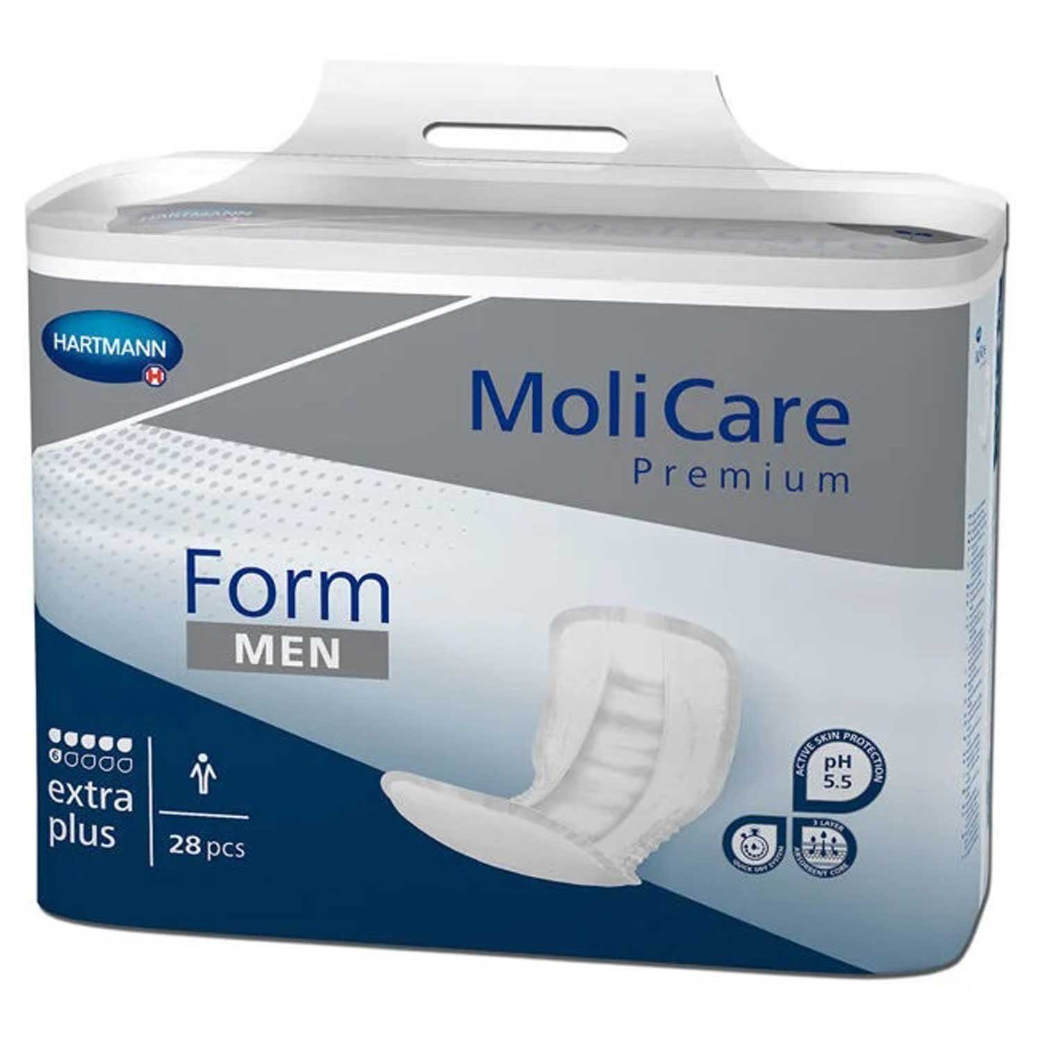 Molicare Inkontinenz-Einlage MoliCare® Premium Form 9 Tropfen Maxi x4, 9 Tropfen, 128-St., Sofort-Trocken-Gefühl, anatomische große Inkontinenzvorlage – Bild 3 von 5