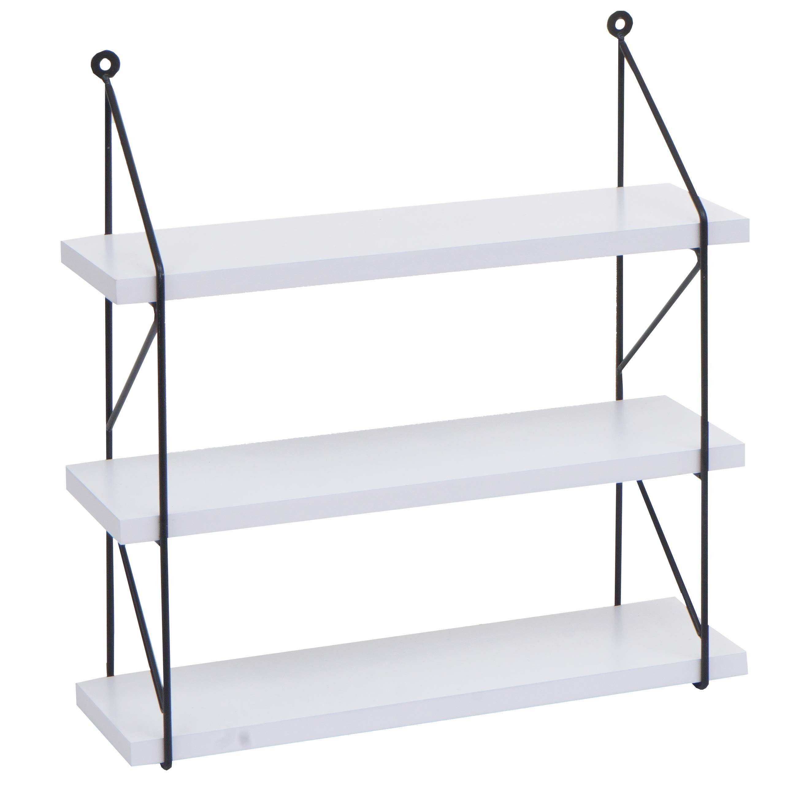 MCW Wandregal MCW-K78, Drei Regalböden, Industriedesign günstig online kaufen