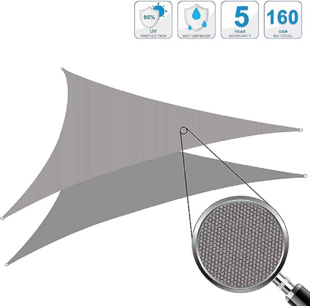 Liszton Sonnensegel Sonnensegel Rechteck 5x5x5m, Sonnenschutz günstig online kaufen
