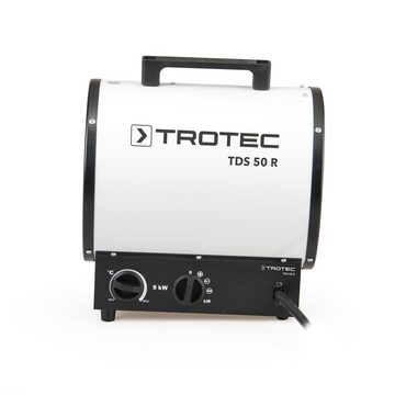 TROTEC Heizlüfter Elektroheizer TDS 50 R, 9000 W, Heizlüfter Heizgerät Bauheizer mit integriertem Thermostat