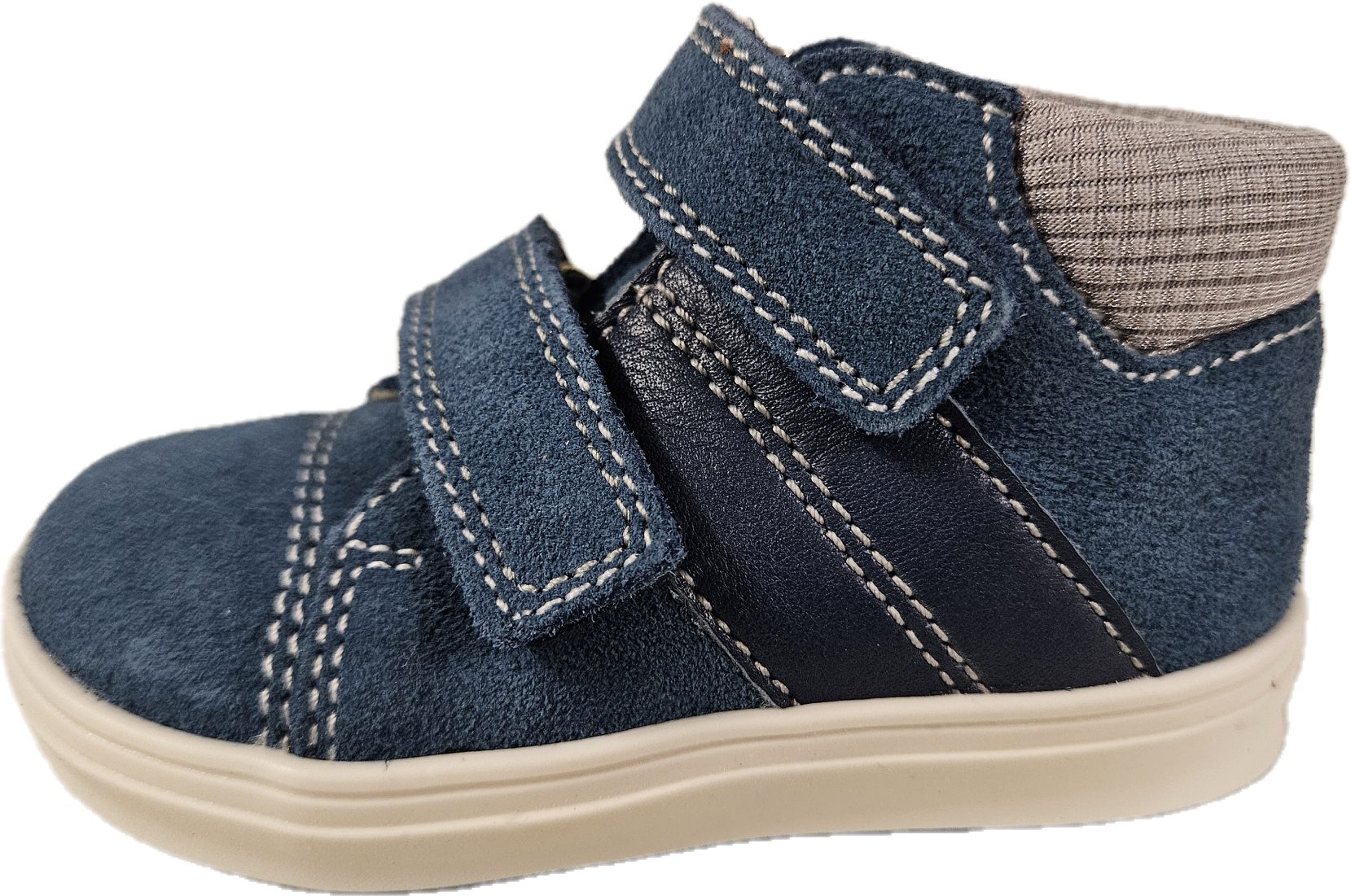 Richter Sneaker Kinderschuh 0932 341 Lederschuh Klettverschluß pacific rock Lauflernschuh aus echtem Leder