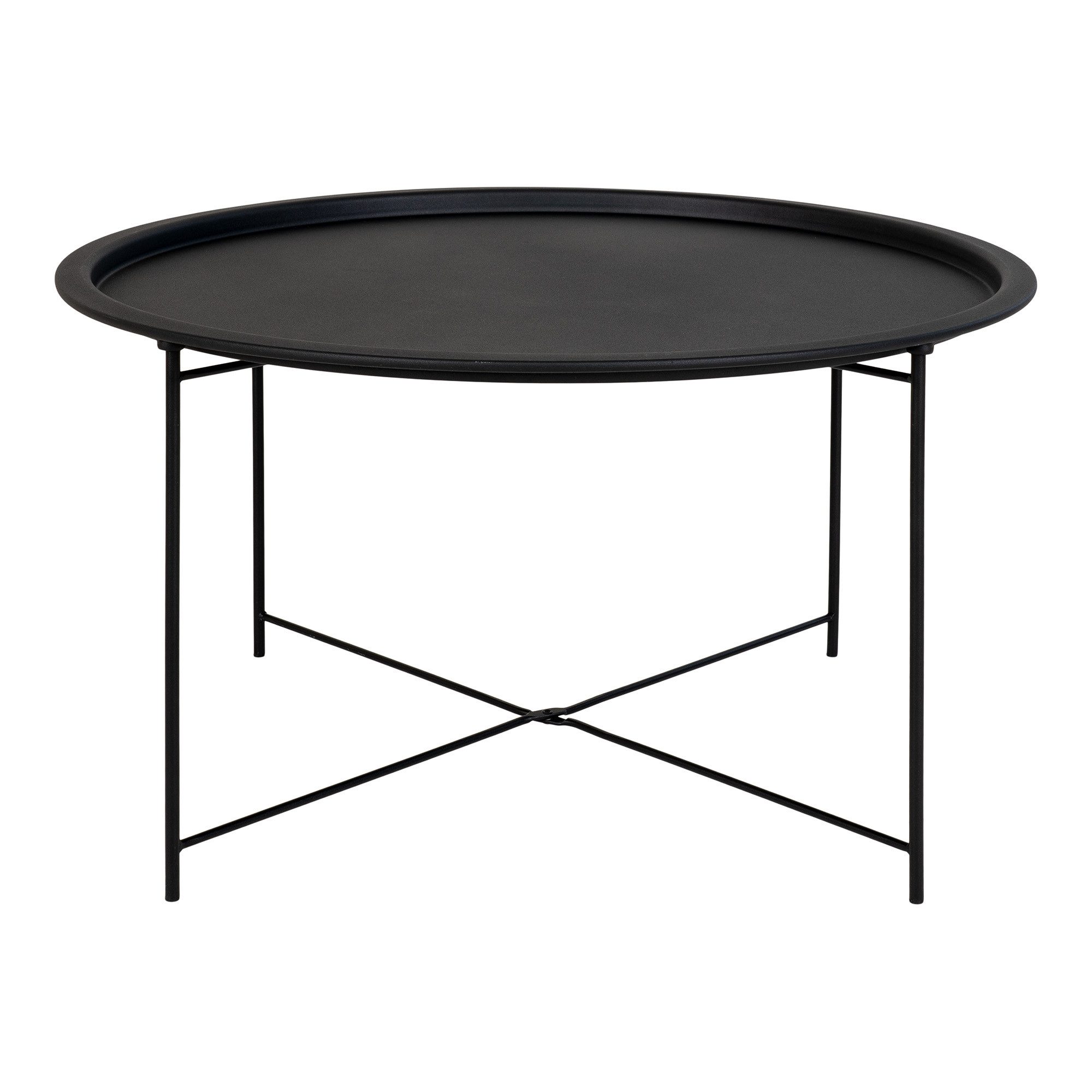 Couchtisch in Schwarz, Metall - 43cm (H)