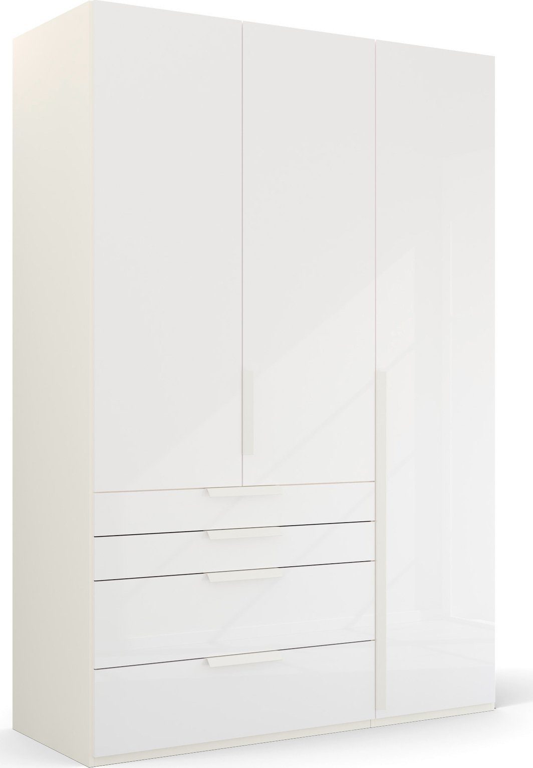 rauch Drehtürenschrank Kleiderschrank Schrank Garderobe Wäscheschrank PURISMA Glasfront (in den Breiten 151/201/251/301 cm, inkl. SOFT-CLOSE-FUNKTION) mit Schubladen und umfangreichem Zubehör MADE IN GERMANY