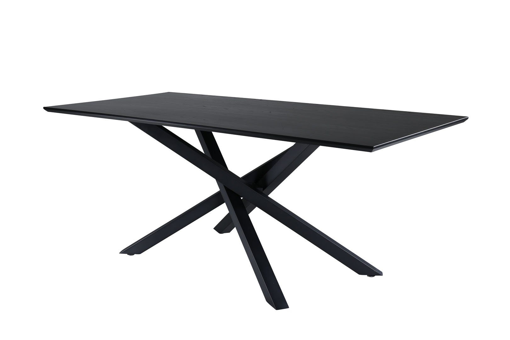 ebuy24 Esstisch Piazza Esstisch 90x180cm schwarz. günstig online kaufen