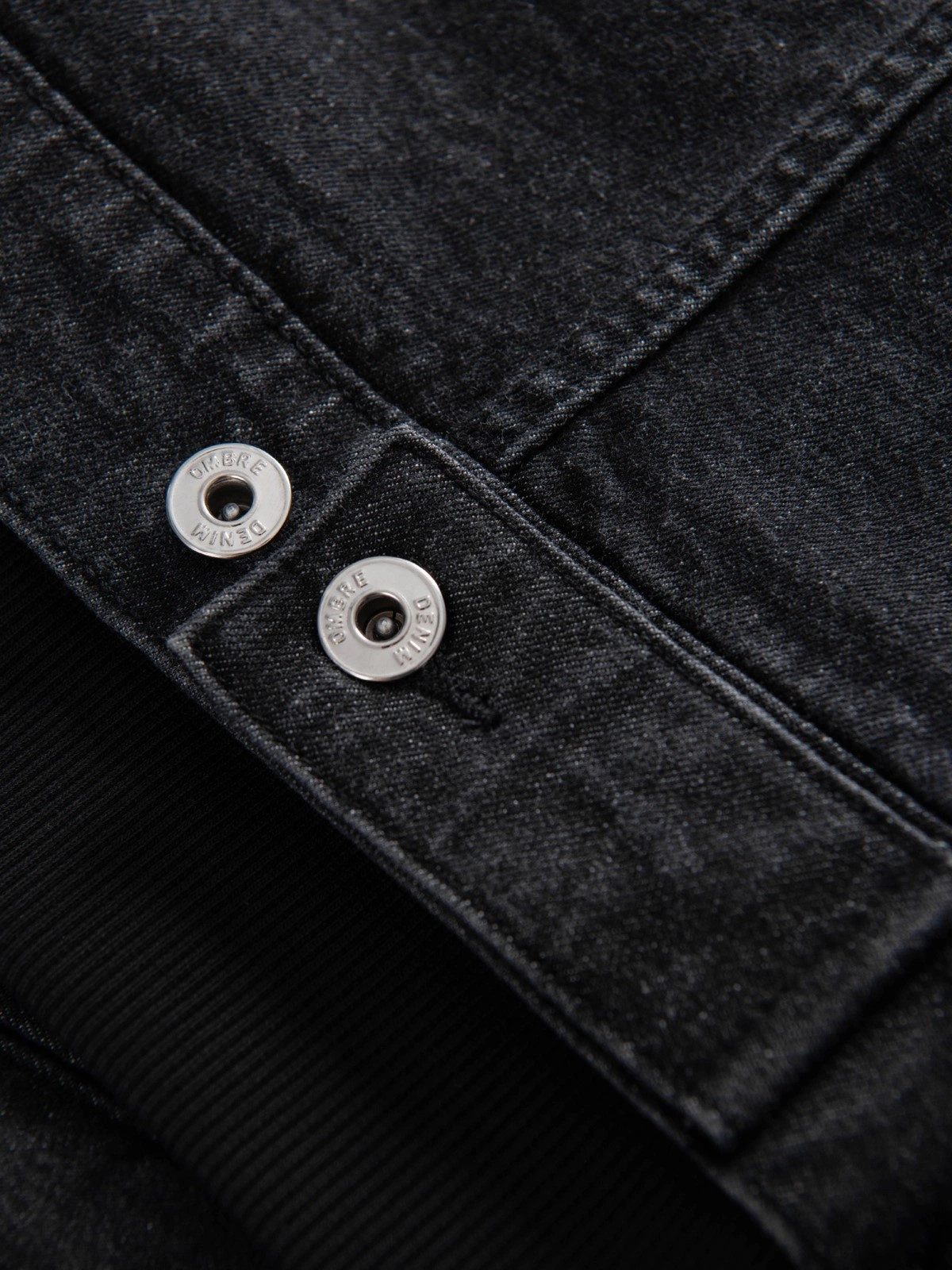 Jeansjacke Herren-Jeansjacke mit Strickärmeln und Kapuze