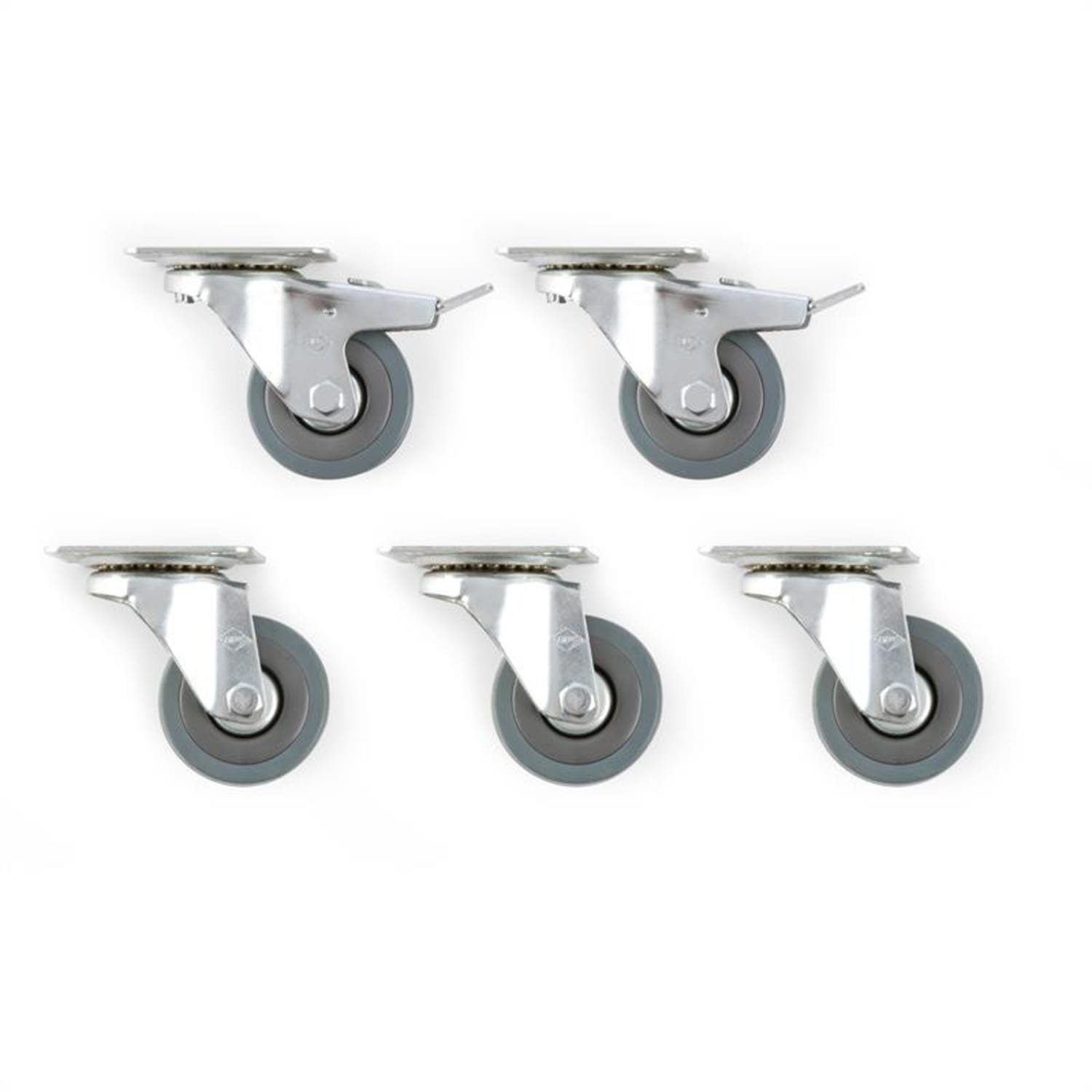 Blumfedt Möbelrolle Hiddensee Strandkorbrollen Transportrolle mit Bremse 50x17cm 500kg max