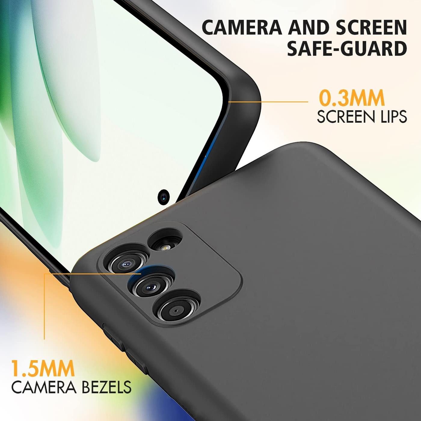 CoolGadget Handyhülle Black Series Handy Hülle für Xiaomi Redmi 15 5G 6,9 Zoll, Edle Silikon Schlicht Robust Schutzhülle für Xiaomi Redmi 15 Hülle