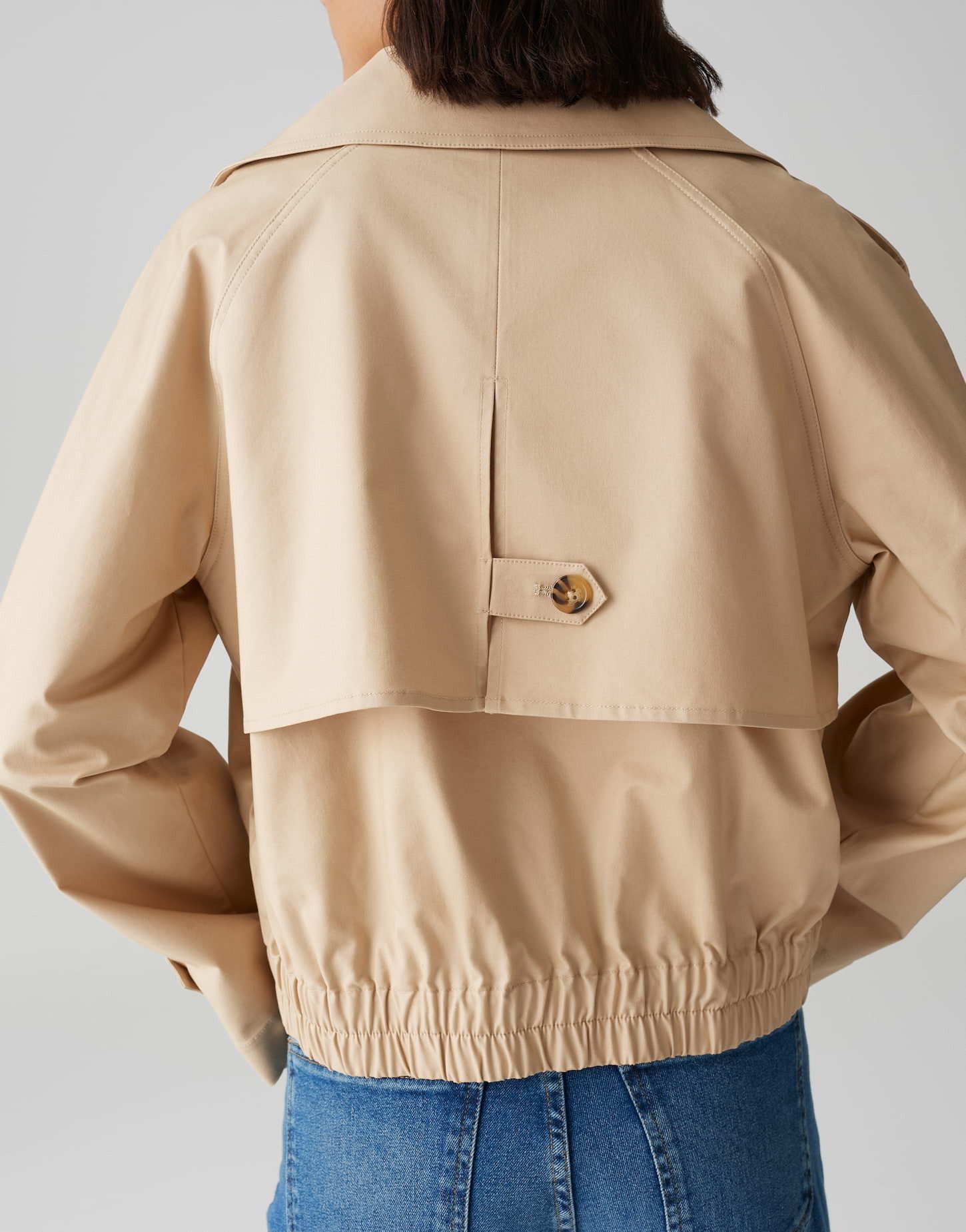 OPUS Trenchcoat Kurze Trenchjacke HEDIE Regular aus Lyocell Mix