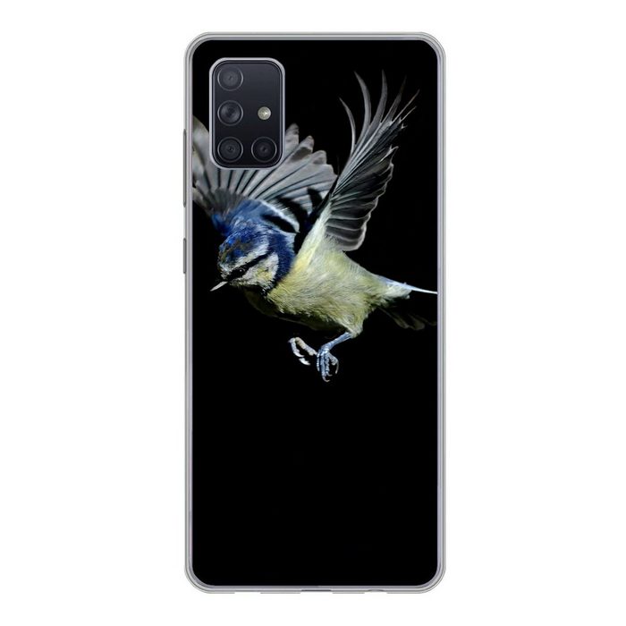 MuchoWow Handyhülle Vogel - Federn - Porträt Phone Case Handyhülle Samsung Galaxy A71 Silikon Schutzhülle