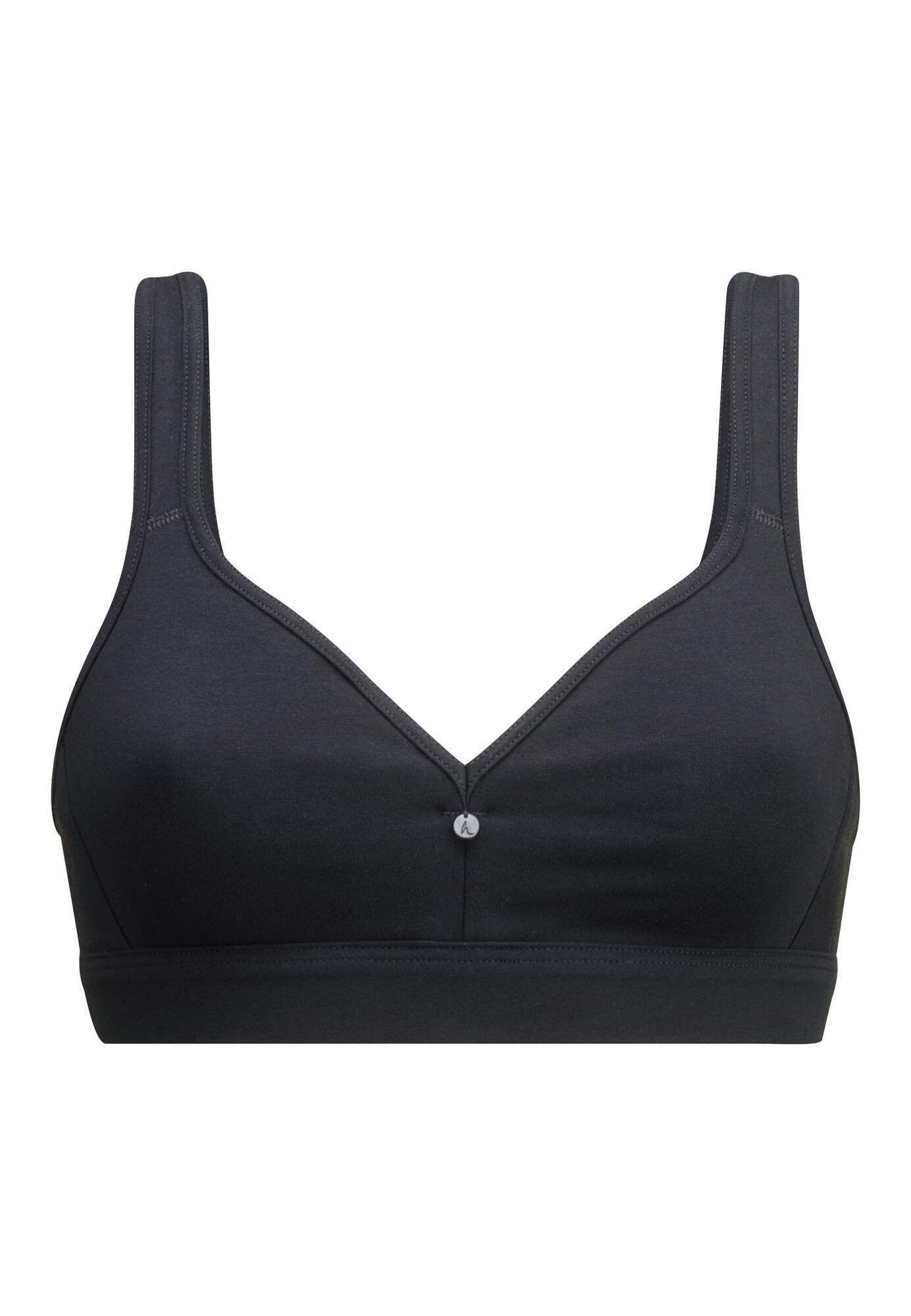 Hessnatur Außenträger-BH bügellos aus Bio-Baumwolle (1-tlg)