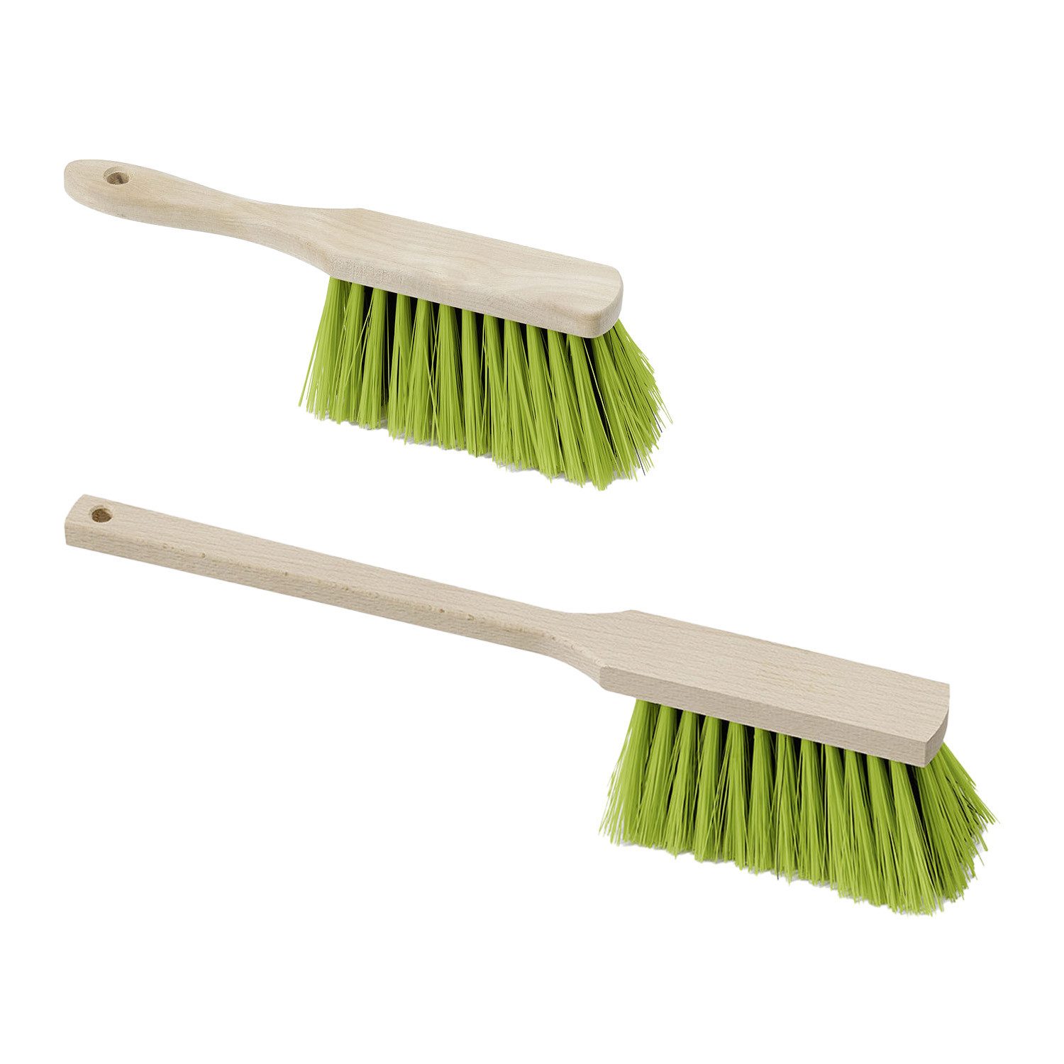 Kehrgarnitur Set 1x Industriehandfeger 28 cm + 1x Langstielhandfeger Prestige 43 cm