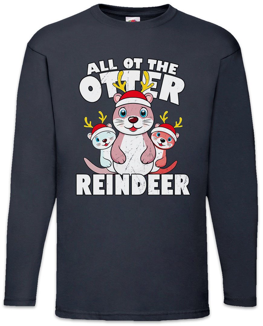Langarmshirt All Of The Otter Reindeer Langarm T-Shirt Christmas X-Mas Weihnachten