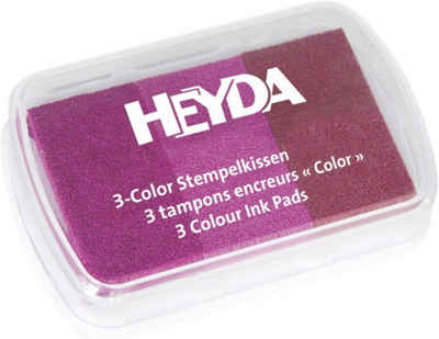 Heyda HEYDA Stempelkissen 3-Color, pink/rosa/magenta Stempelkissen
