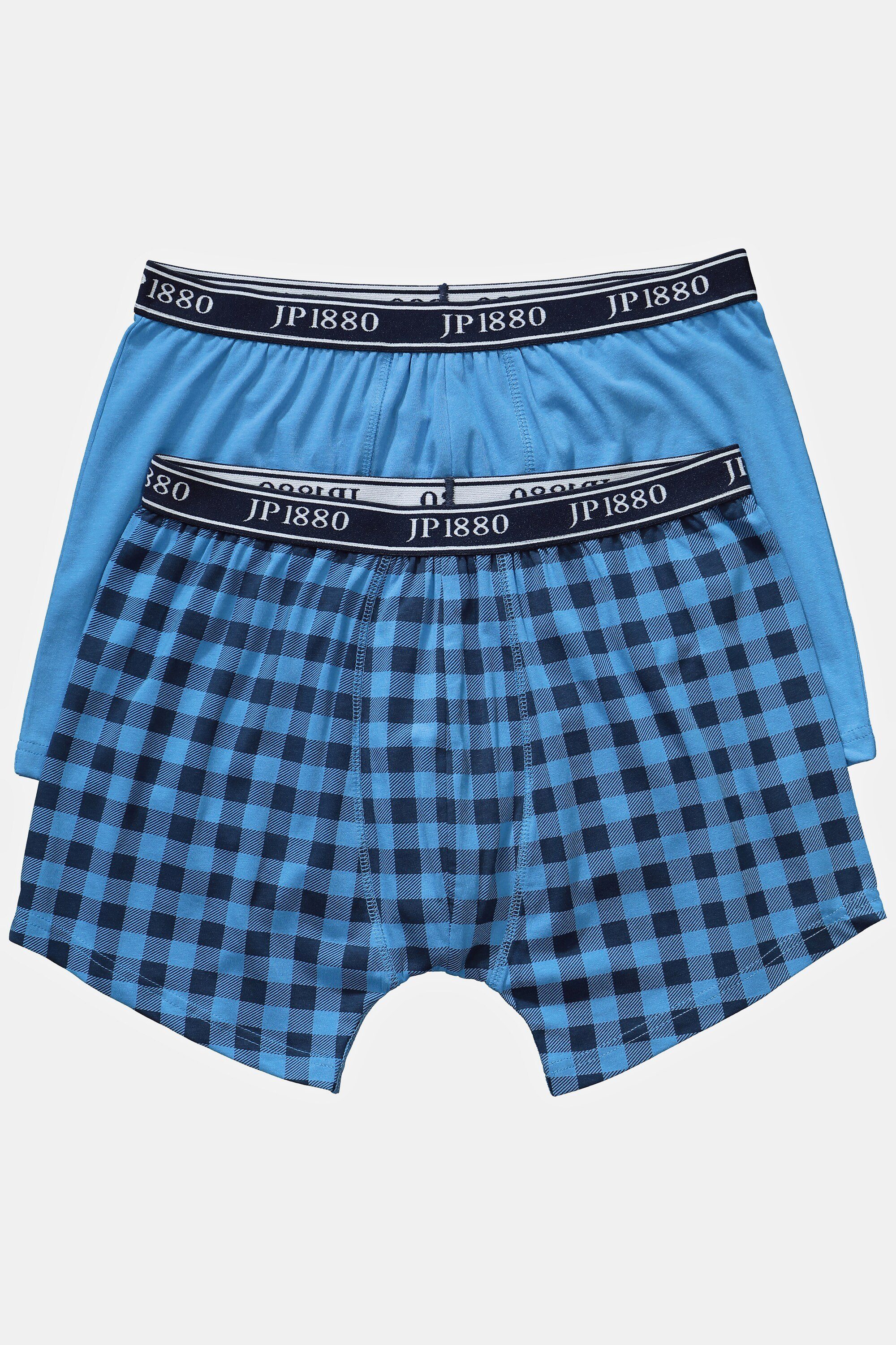 Unterhosen Boxershorts JP1880 2er-Pack karo + Midpants uni