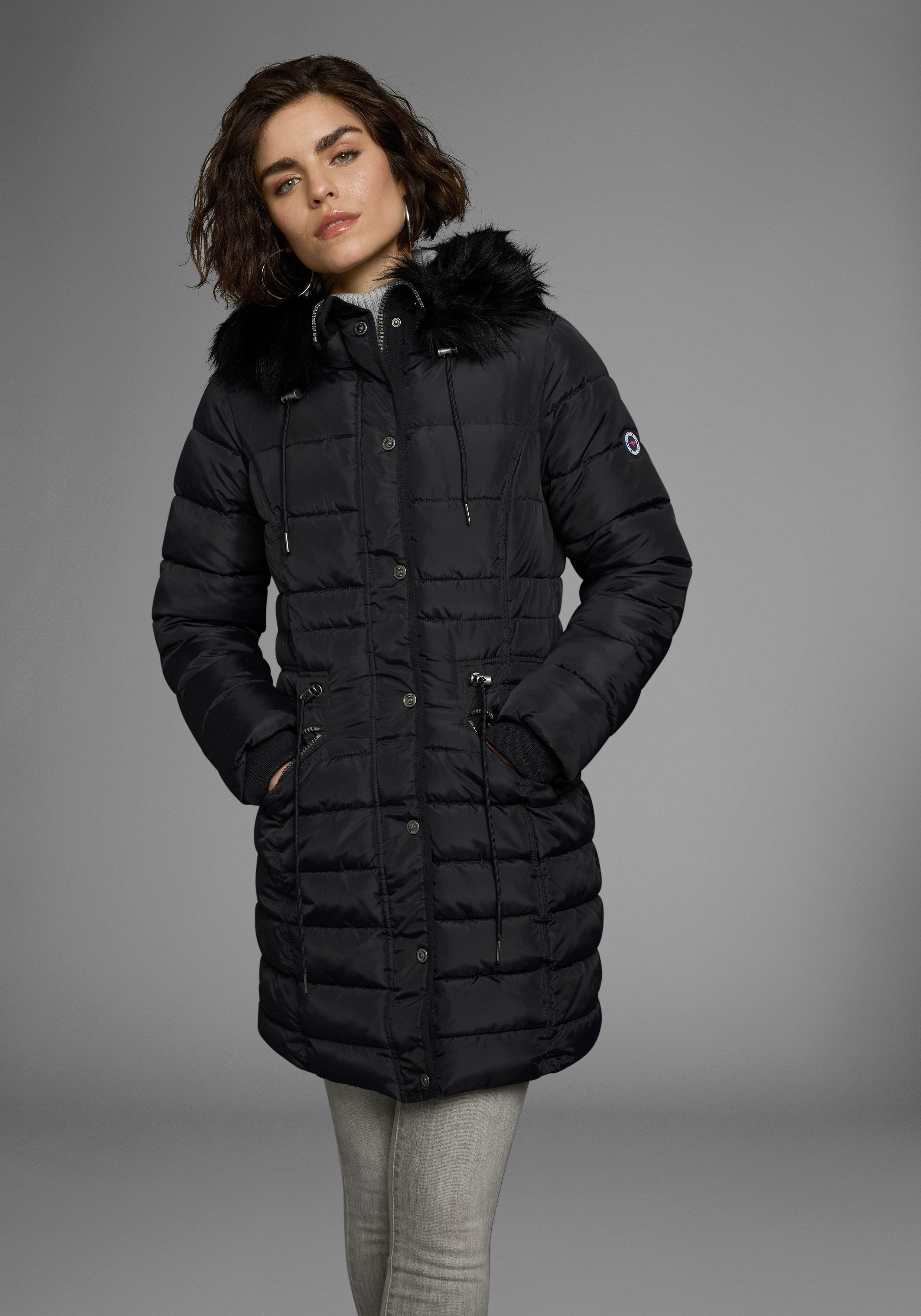 KangaROOS Steppjacke figurbetonter Schnitt, mit Reißverschlusstaschen günstig online kaufen