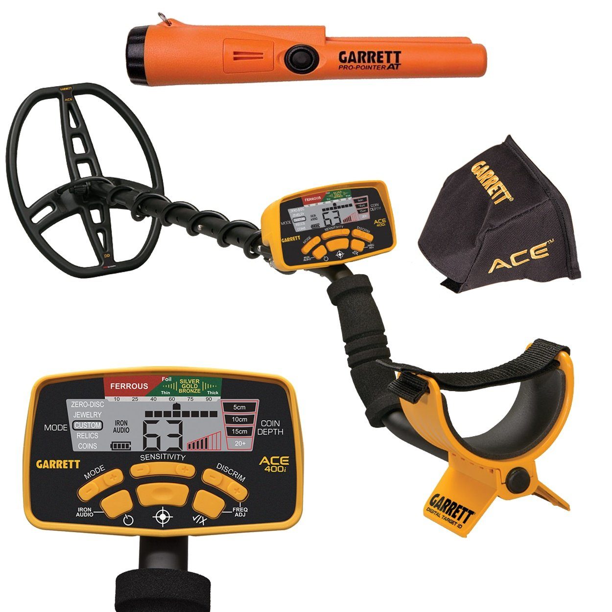 Metalldetektor ACE 400i + Pro Pointer AT
