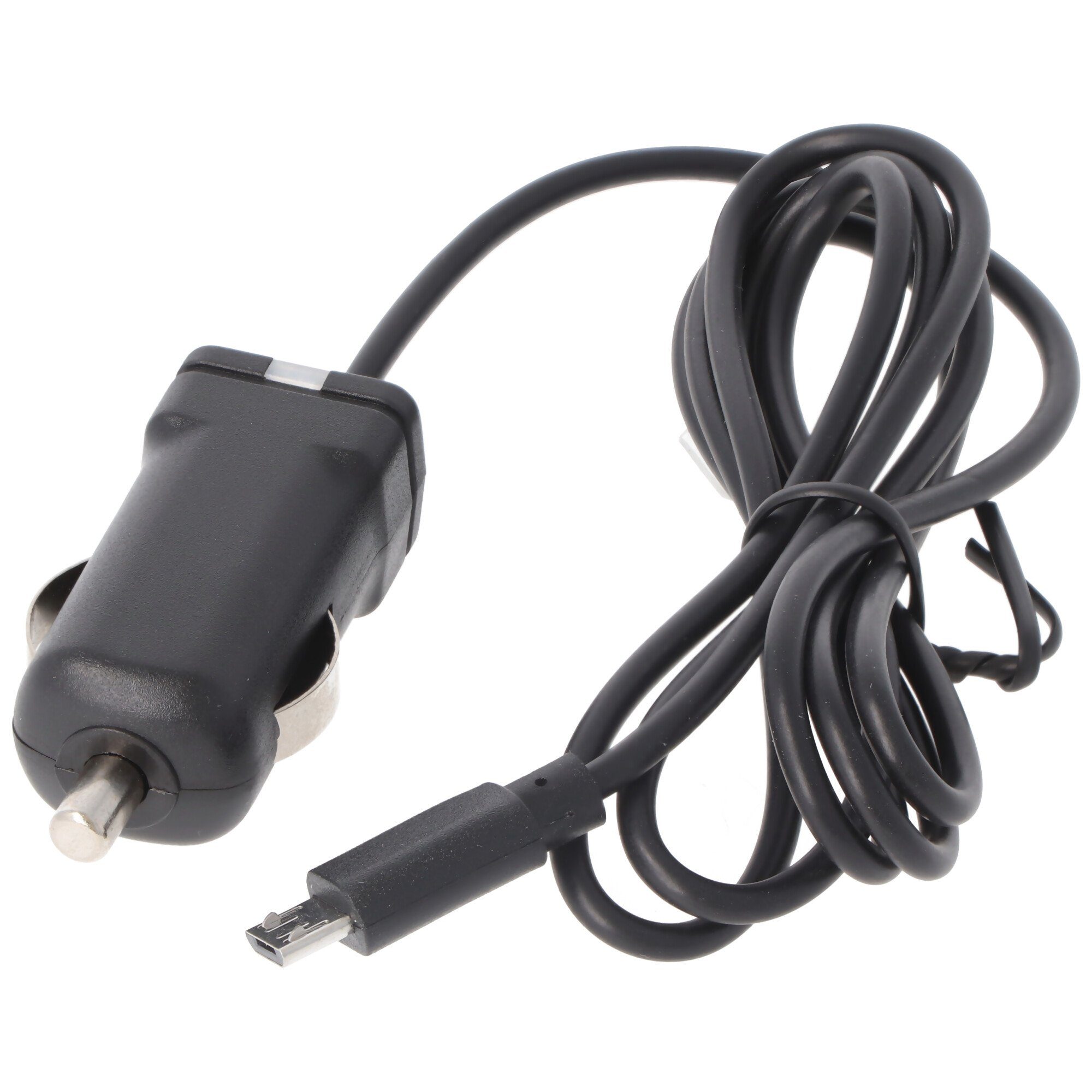 AccuCell KFZ-Ladekabel Micro-USB - 1A - schwarz USB-Ladegerät