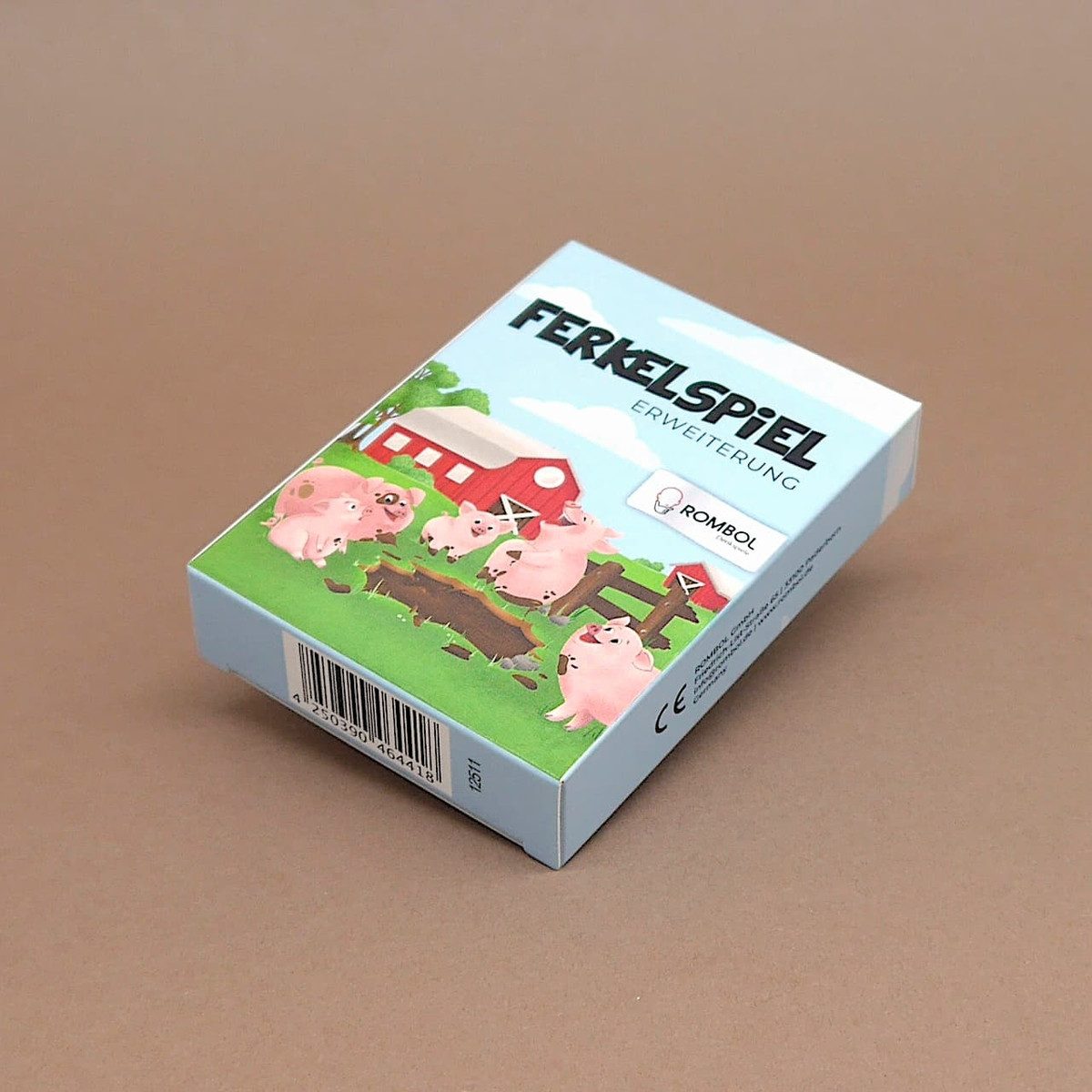 ROMBOL Denkspiele Spiel Ferkelspiel Erweiterung - Karten mit lustigen Aufgaben und Ereignissen, Schweinchenspiel, exklusiv nur bei uns