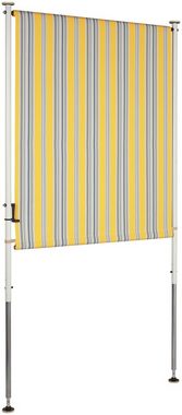 Angerer Freizeitmöbel Klemm-Senkrechtmarkise gelb/grau, BxH: 150x225 cm