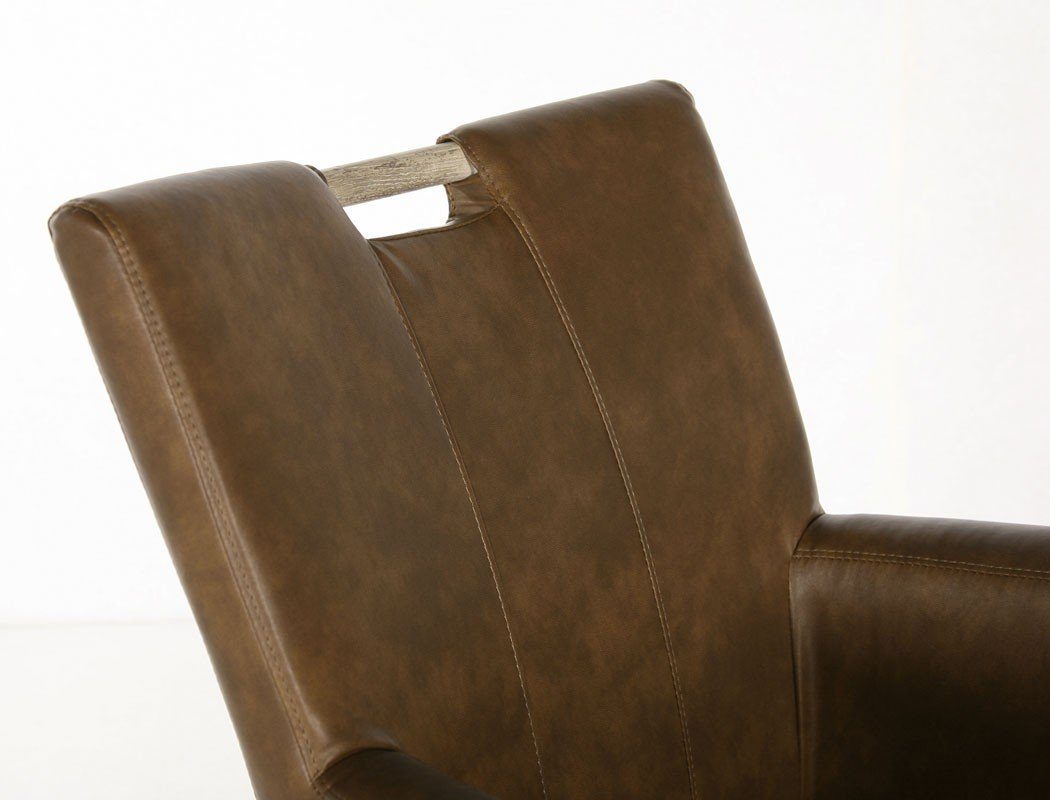 expendio natur Eiche Grizzly Esszimmersessel Barak, lackiert Sessel dunkelbraun