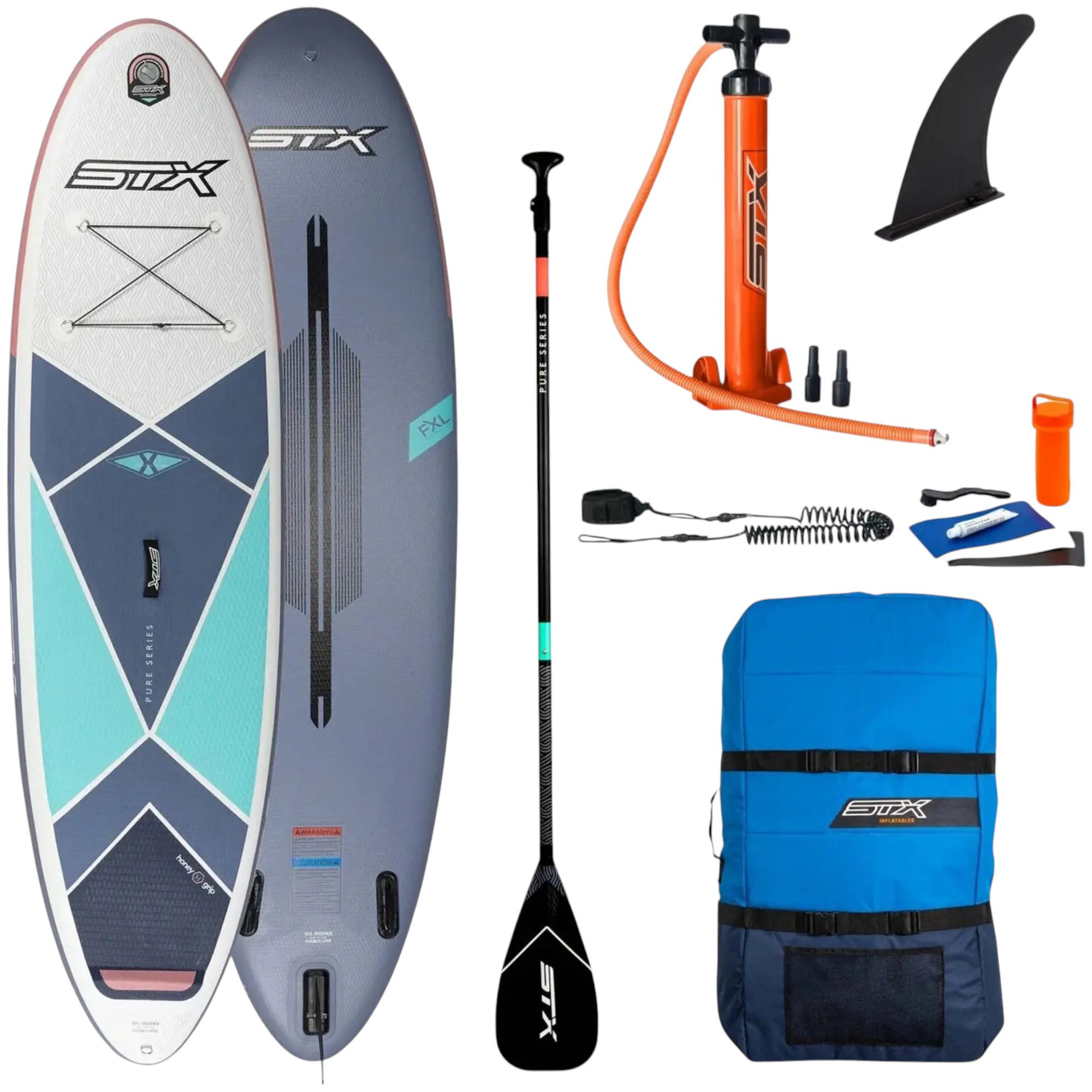 SUP-Board STX Freeride 10.6 SUP Board Set Aufblasbar inkl. Paddel Pumpe Tasche