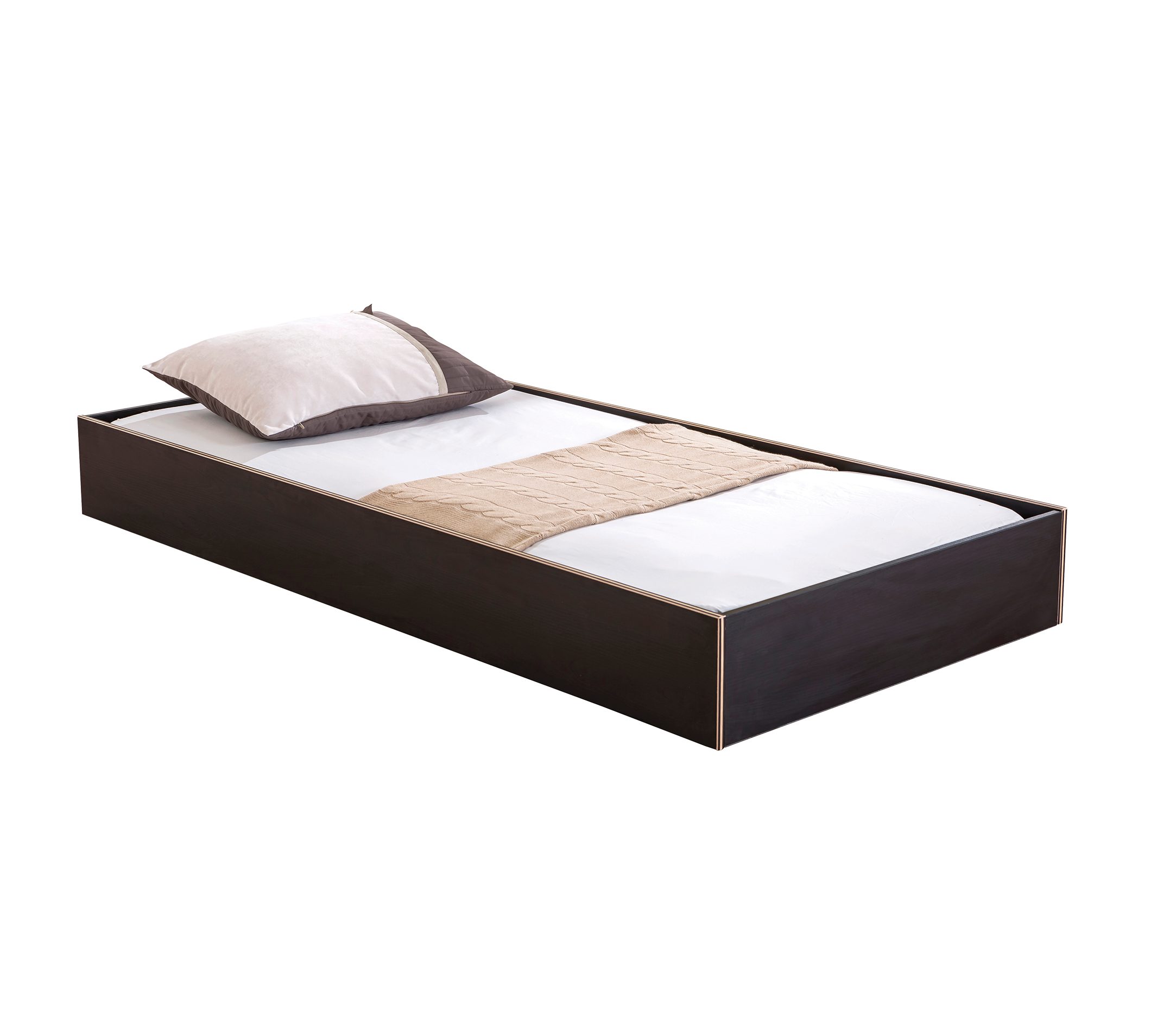 Möbel-Zeit Ausziehbett BLACK Bettkasten, 90x190 cm, Optional mit Matratze