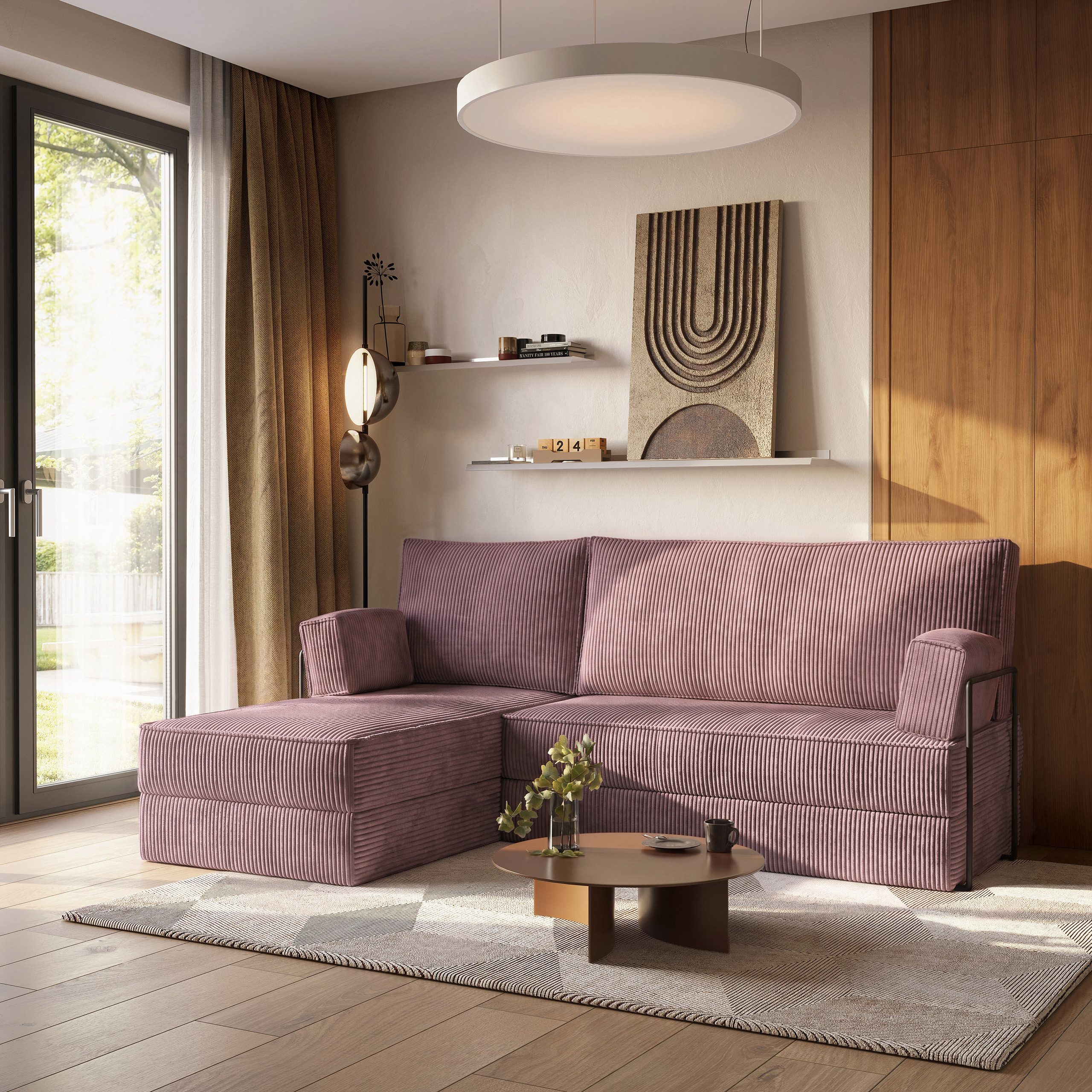 Masseno Ecksofa NOTIA modulares Boneless Sofa mit Schlaffunktion