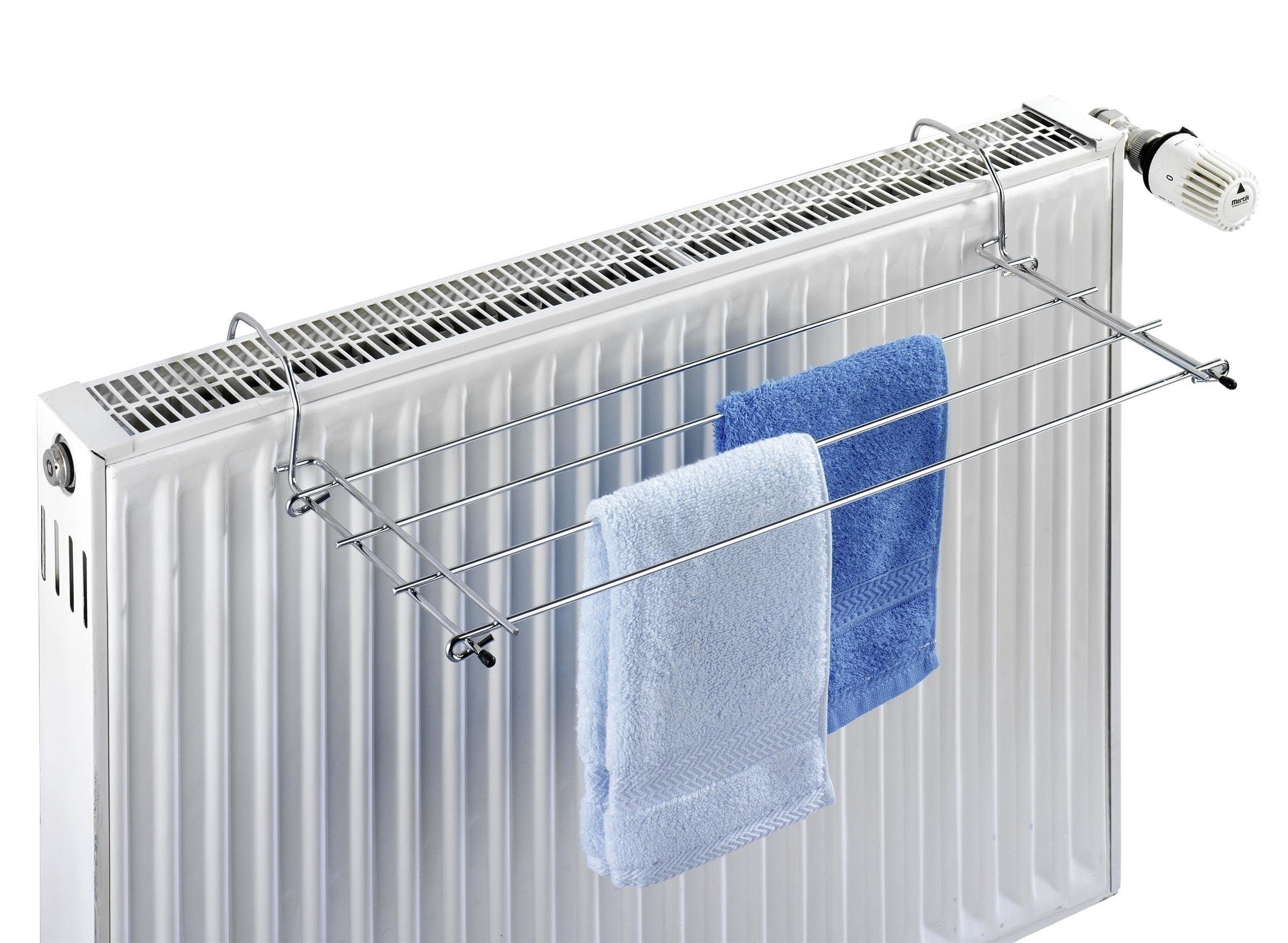 WENKO Wäscheständer Heizkörper-Wäschetrockner, verchromt, WENKO