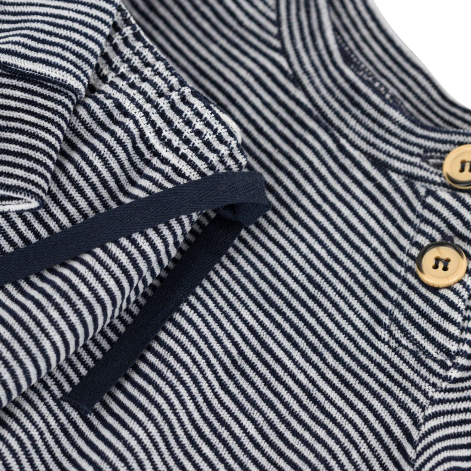 Petit Bateau Relaxanzug Petit Bateau kuscheliges 2-teiliges Baby-Set mit Streifen