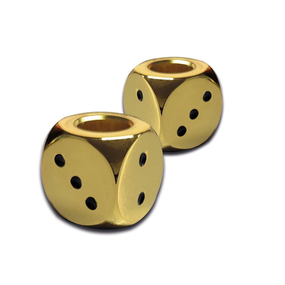 Coumo Aschenbecher 3x Gluttöter Dice Design, Metallic Würfel, Glutkiller Aschenbecher
