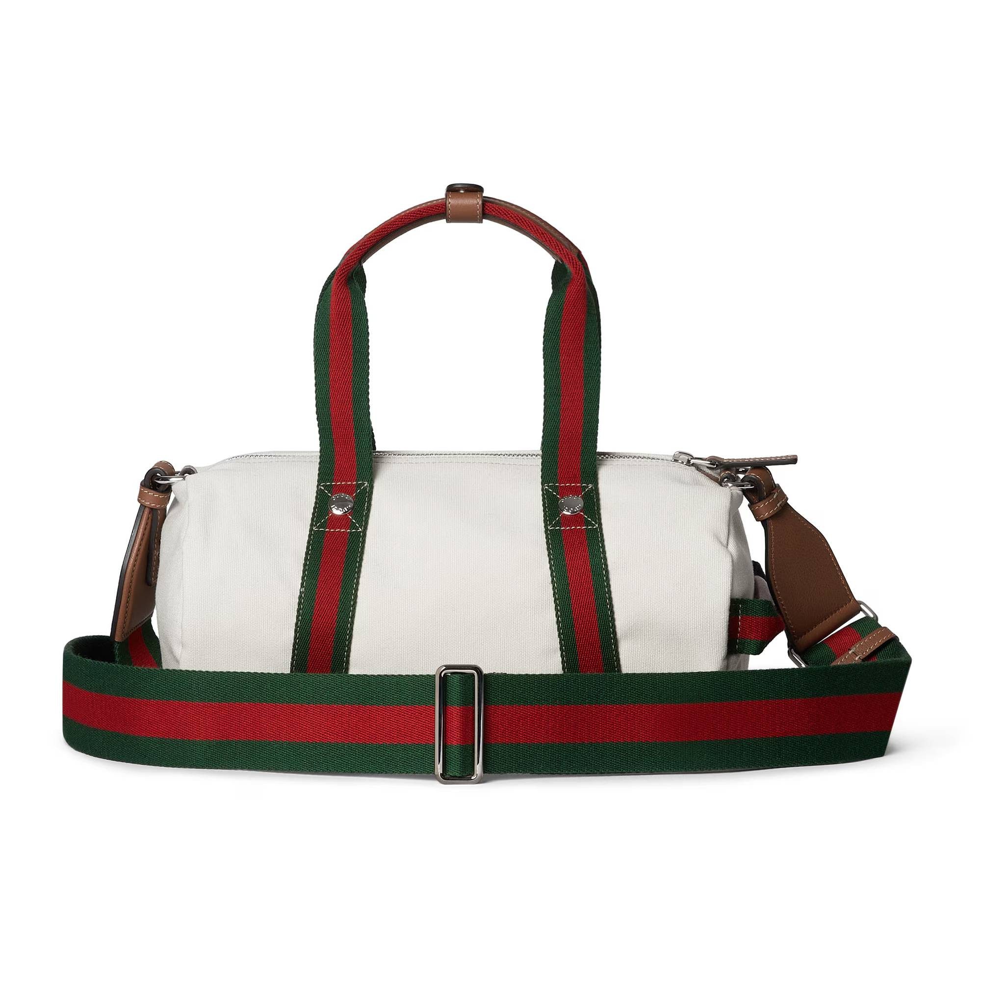 GUCCI Reisetasche T.Moitessier Crest Print Greggio Old Sund Vrv