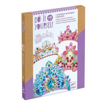 DJECO Kreativset DIY Mosaik-Diademe Prinzessin