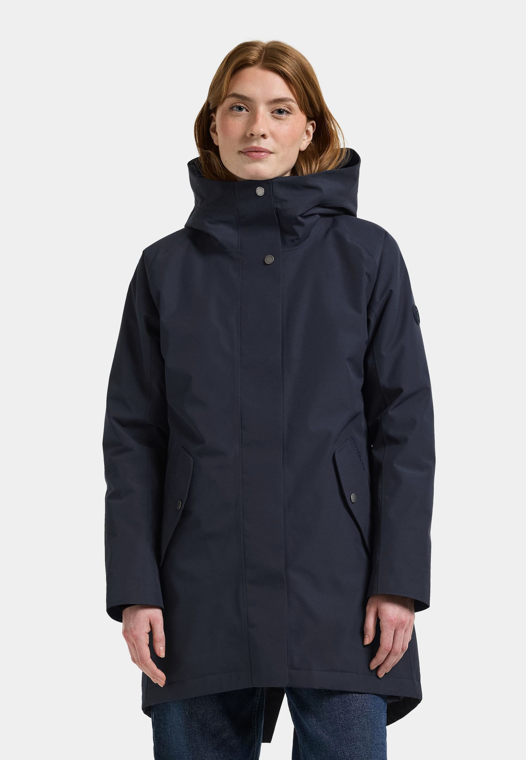 Didriksons Winterjacke Damen Wintermantel Wasserdicht ALANA mit Kapuze mit Taschen
