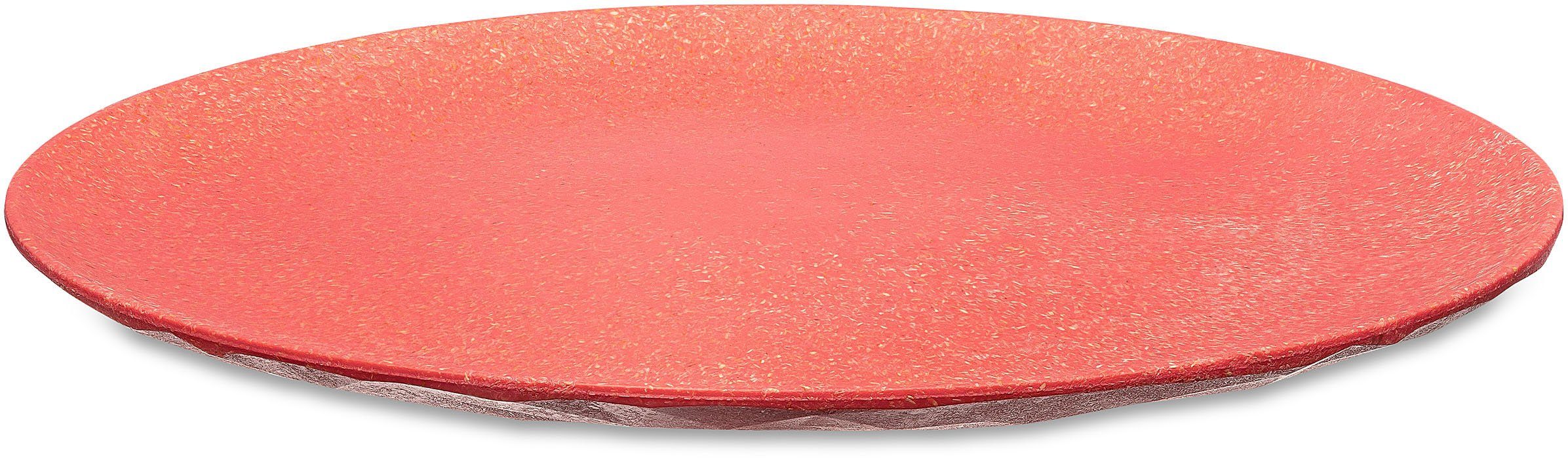 KOZIOL Speiseteller CLUB PLATE, Ø 26 cm, spülmaschinengeeignet, (4 St), Teller Set, aus biozirkulärem Kunststoff, melaminfrei