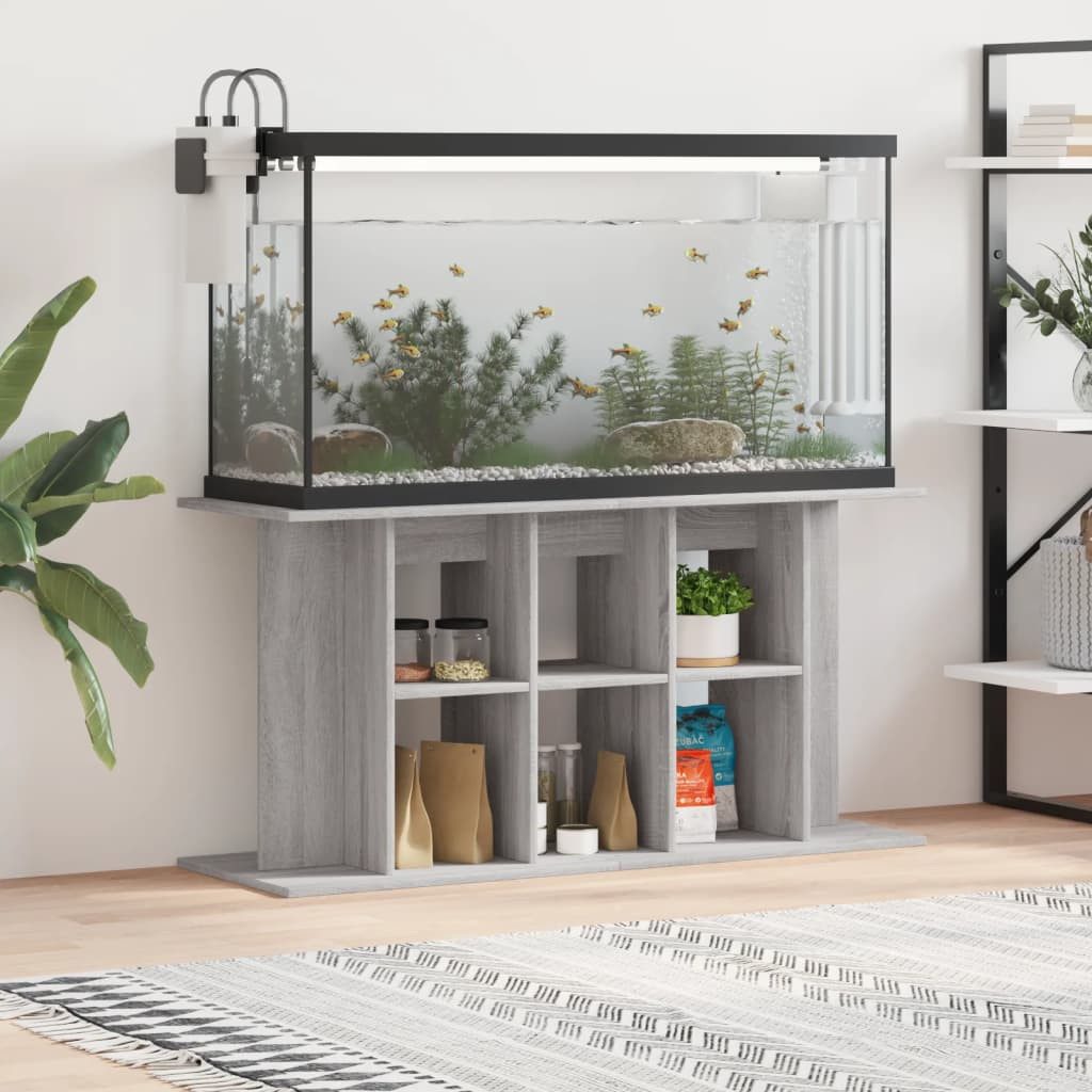 vidaXL Aquariumunterschrank 120 x 40 x 60 cm Aquariumständer Betongrau 120x40x60 cm Spanplatte Aqu