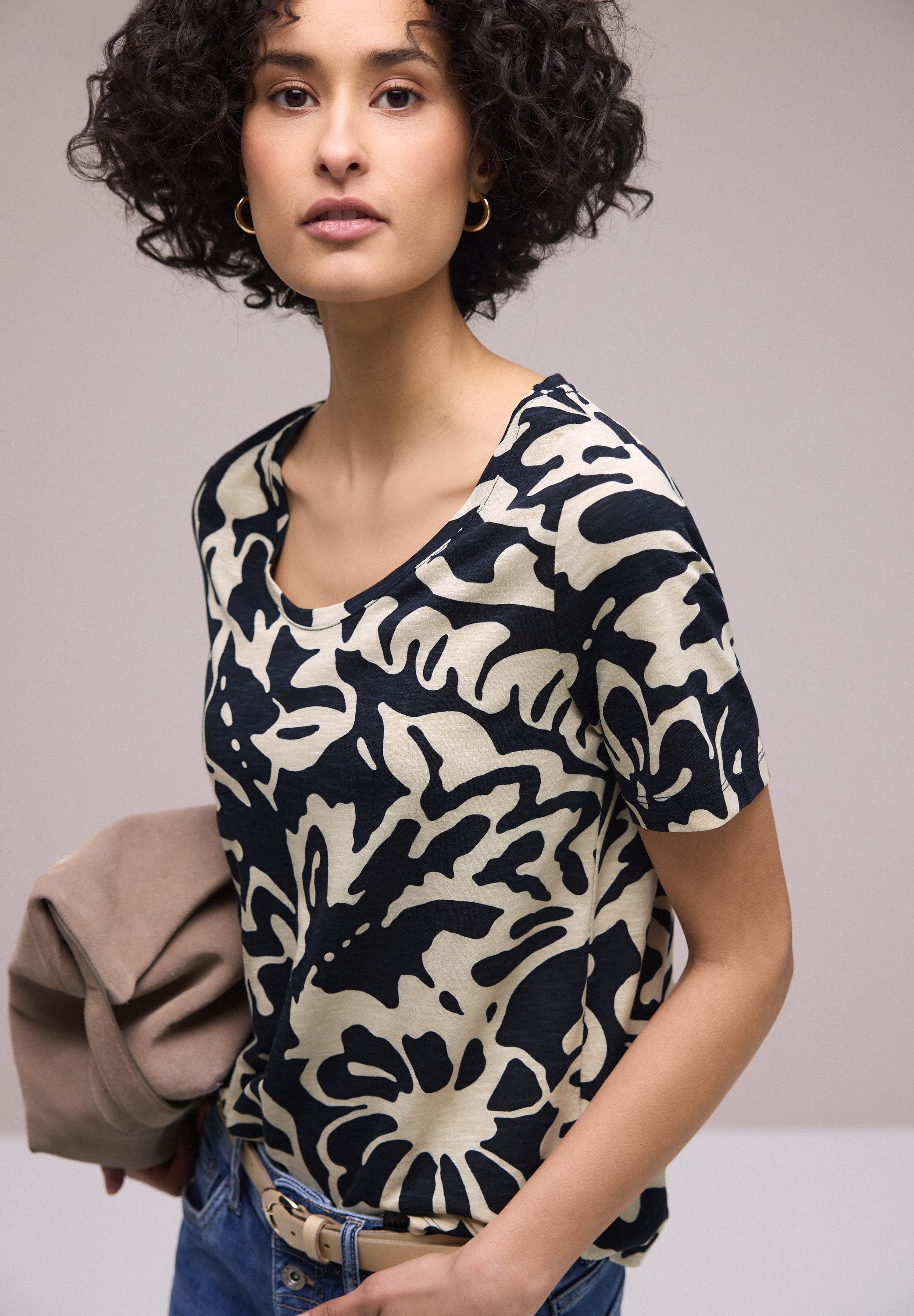 STREET ONE Kurzarmshirt Style NEW Gerda mit abstraktem Print günstig online kaufen